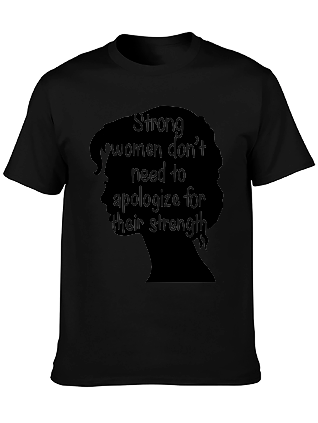 Empowered Woman Graphic Tee - Black