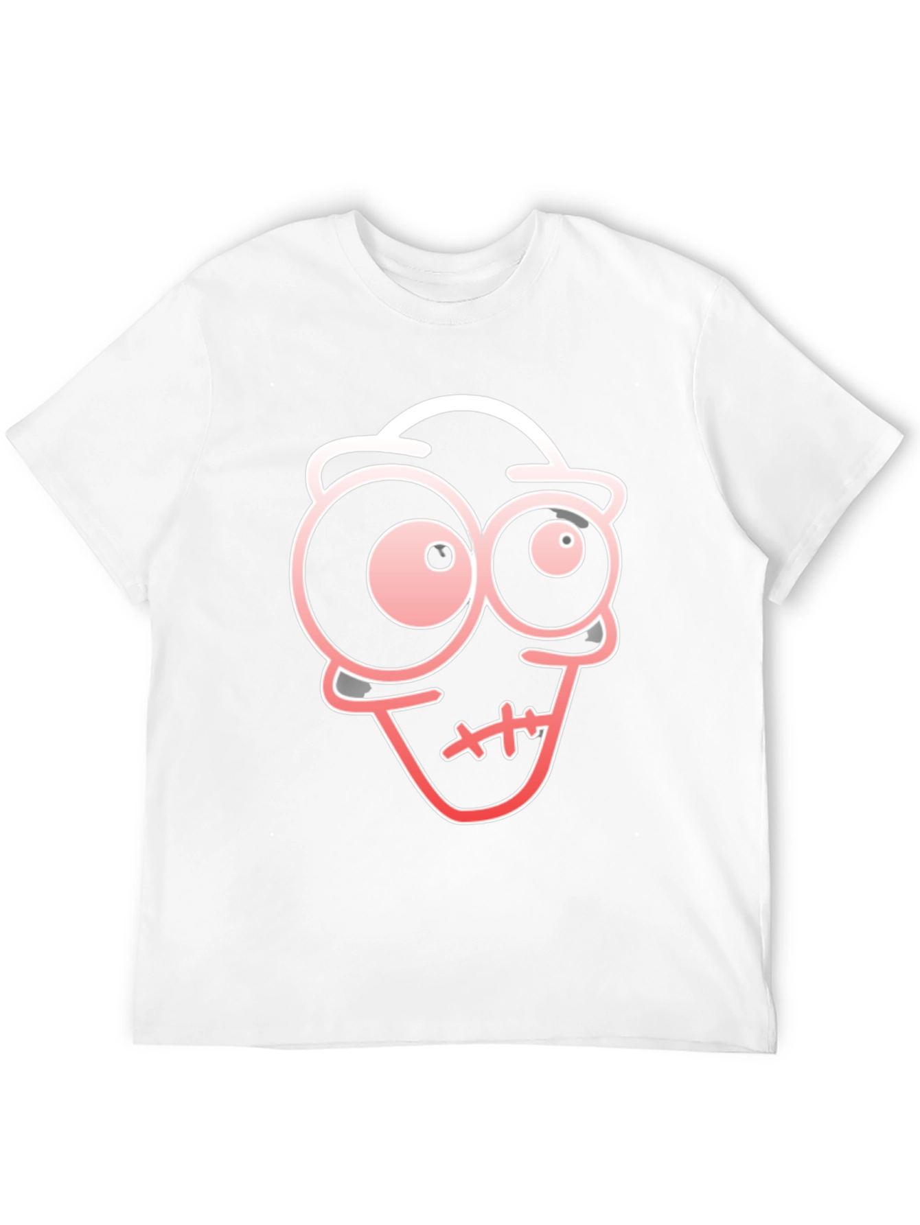 Cartoon Face Black T-Shirt