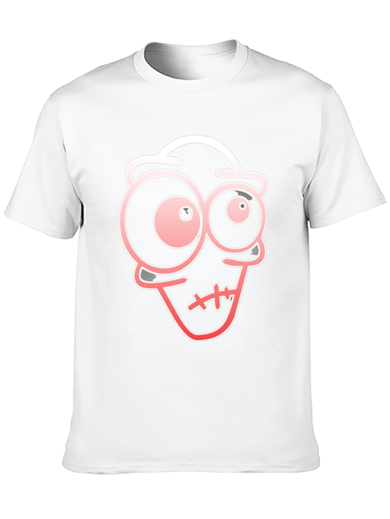 Cartoon Face Black T-Shirt