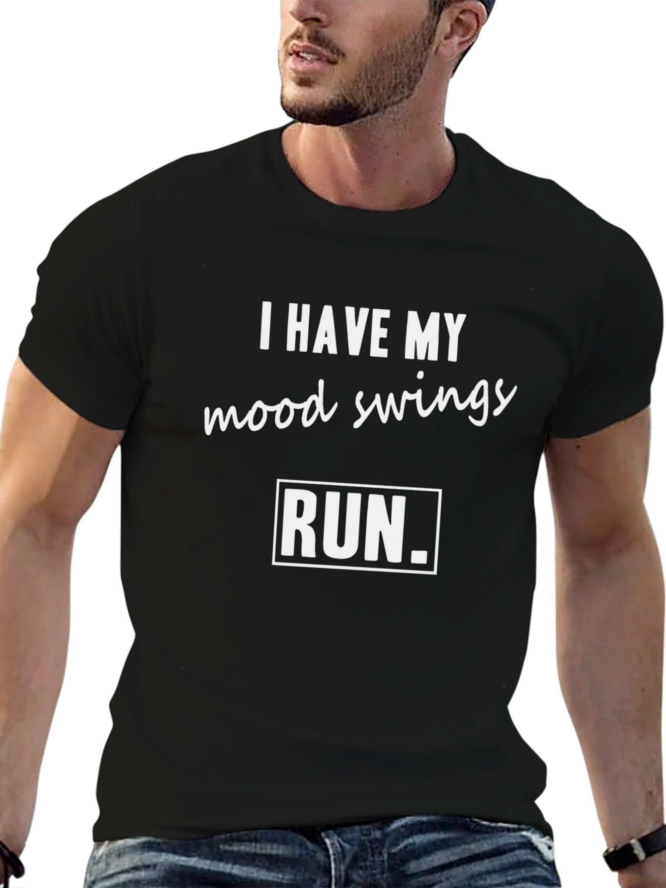 Mood Swings Run Funny Graphic Tee