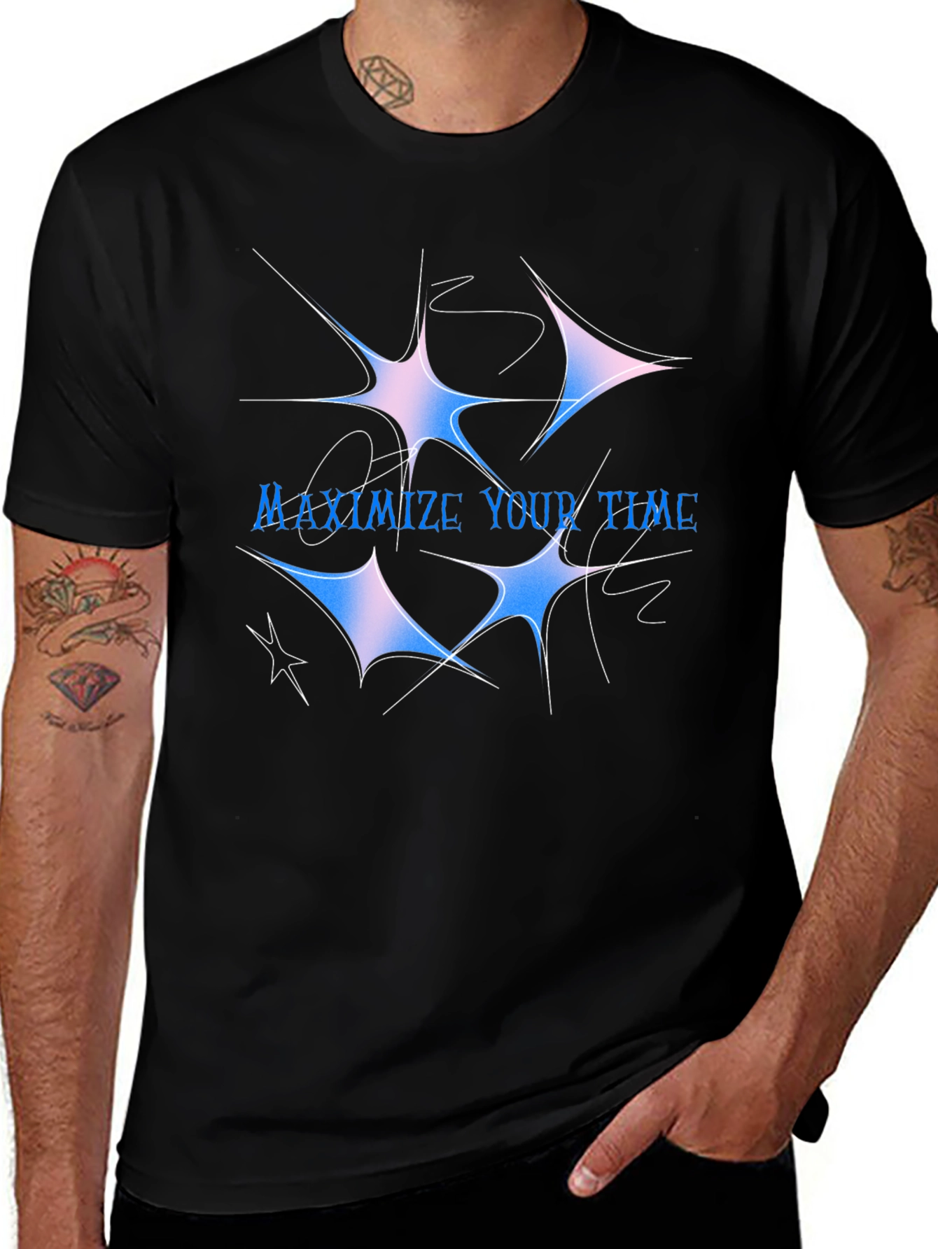 Maximize Your Time Graphic Tee - Black