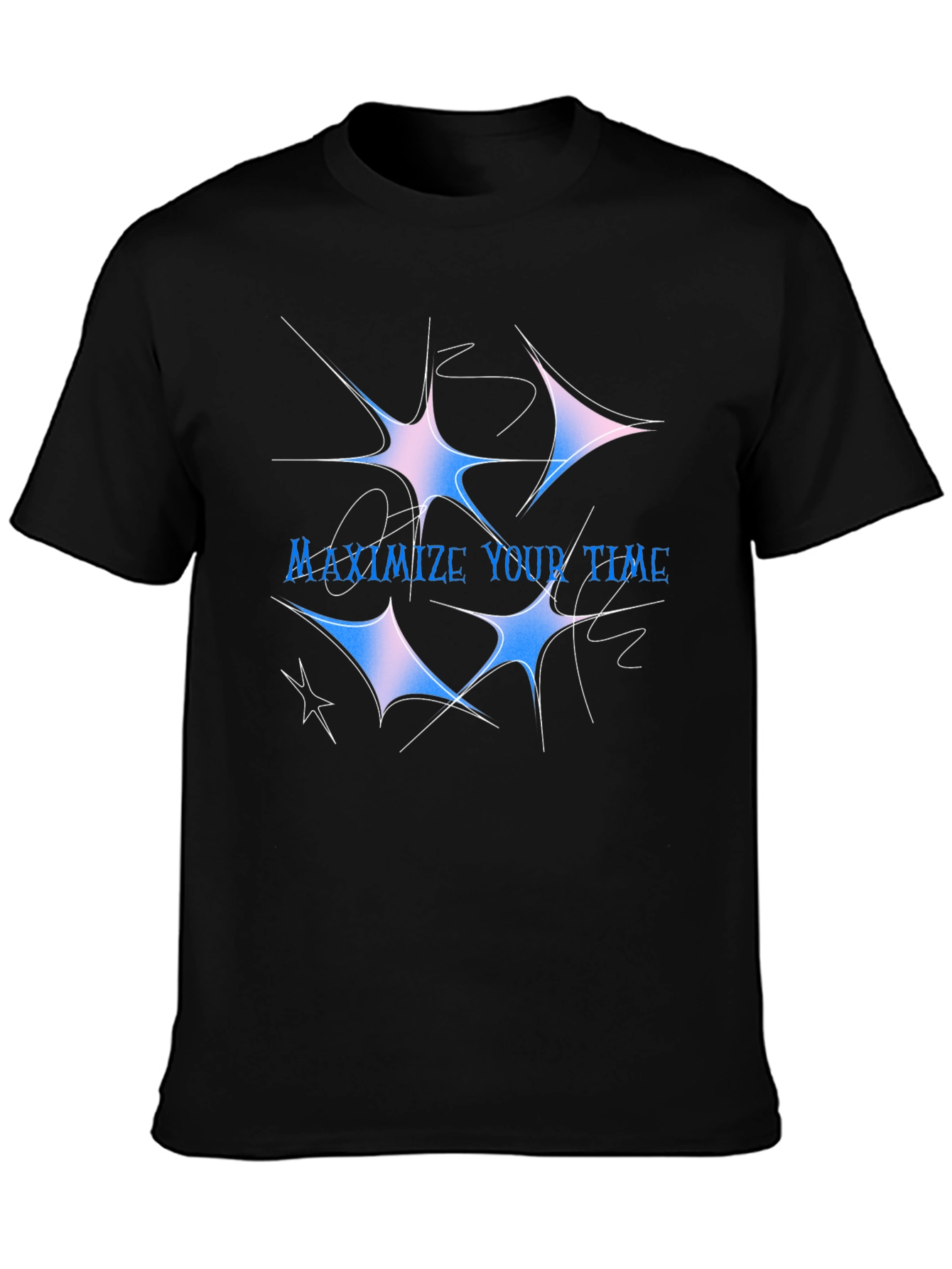Maximize Your Time Graphic Tee - Black