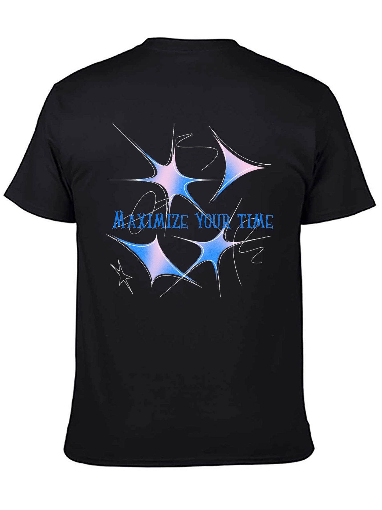 Maximize Your Time Graphic Tee - Black