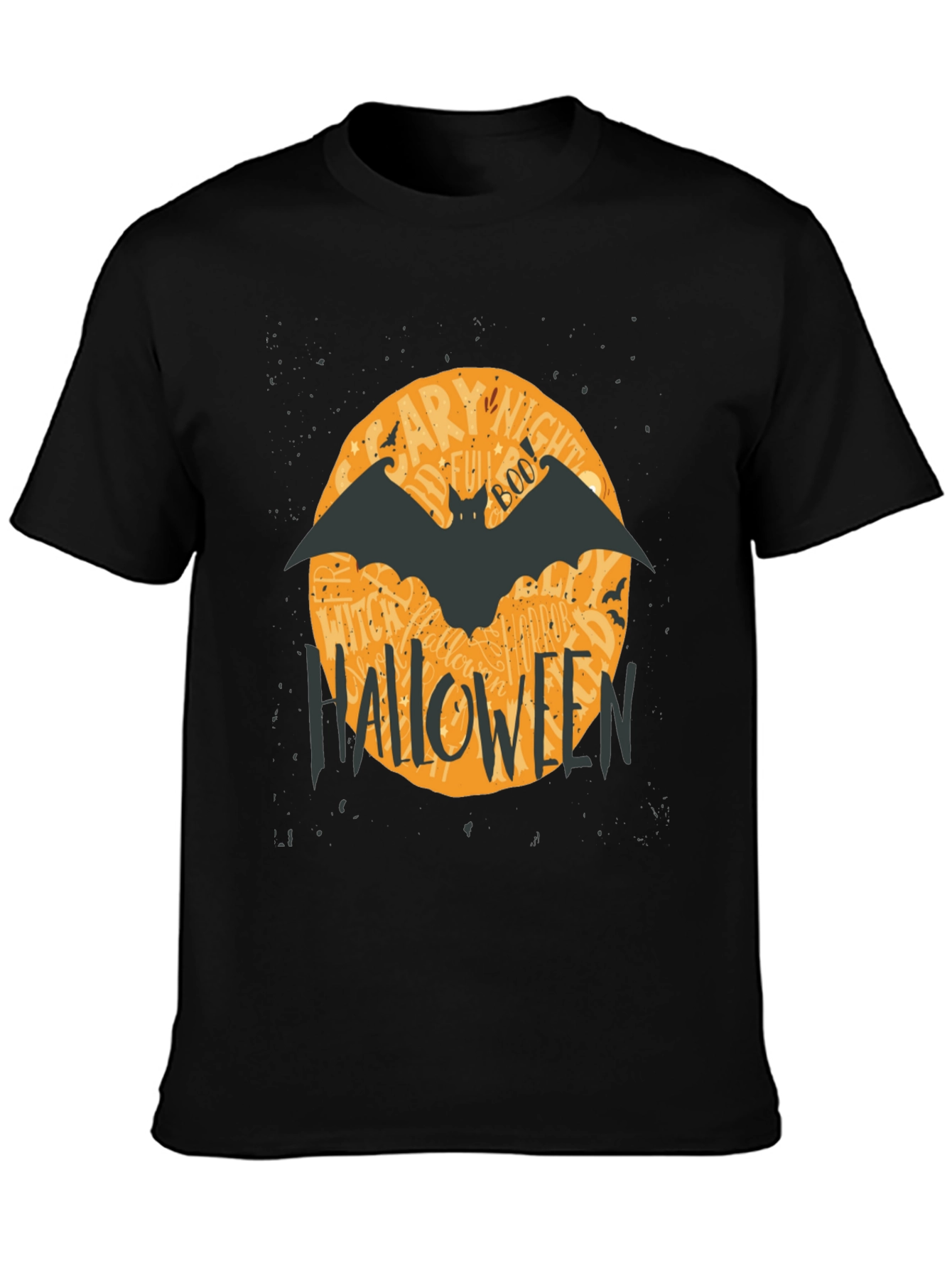 Halloween Bat Graphic T-Shirt - Spooky Season Apparel