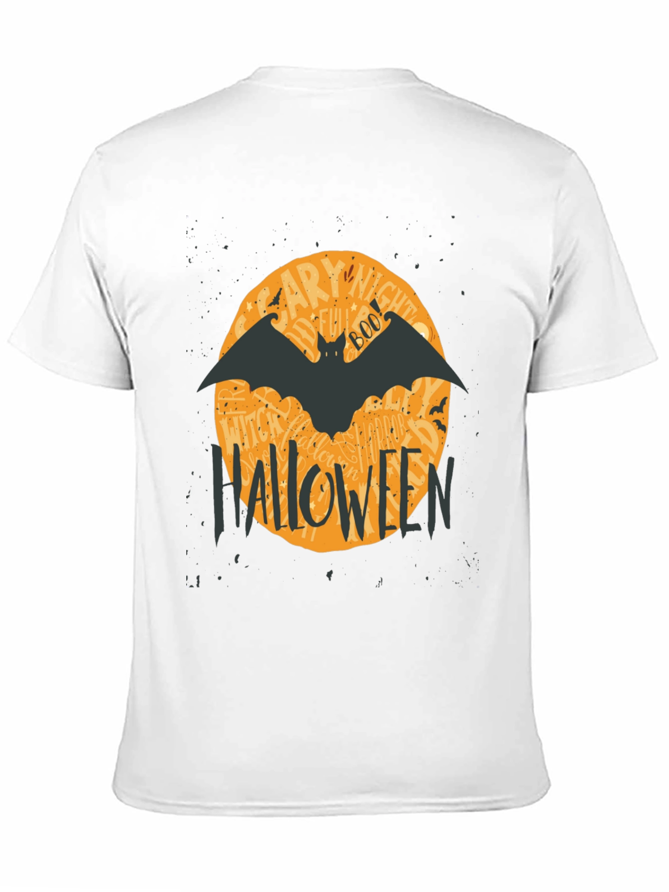 Halloween Bat Graphic T-Shirt - Spooky Season Apparel