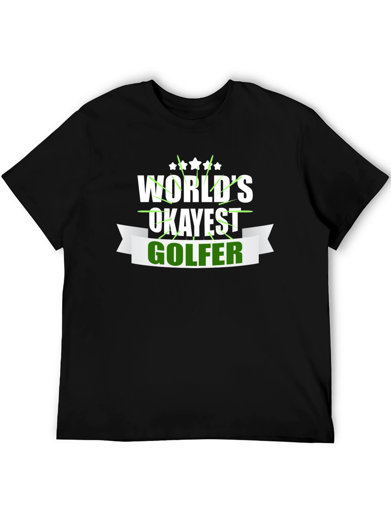 Worlds Okayest Golfer T-Shirt Funny Golf Tee