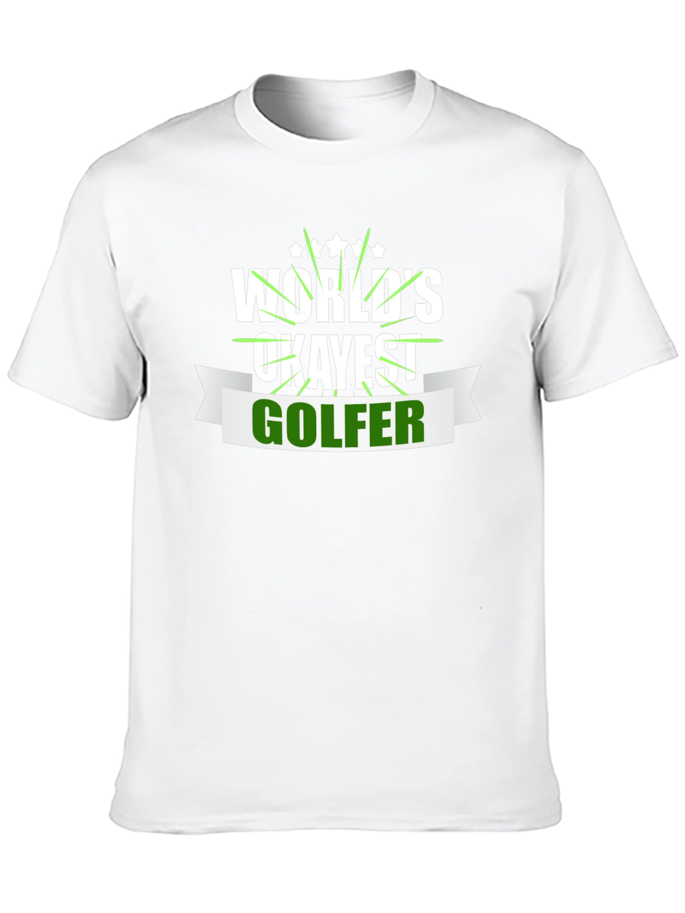 Worlds Okayest Golfer T-Shirt Funny Golf Tee