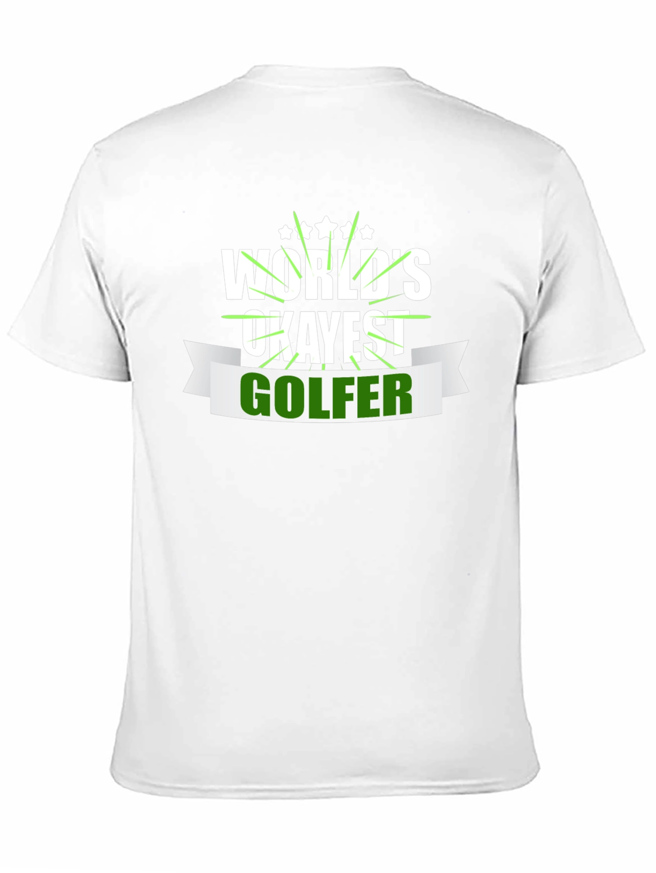 Worlds Okayest Golfer T-Shirt Funny Golf Tee