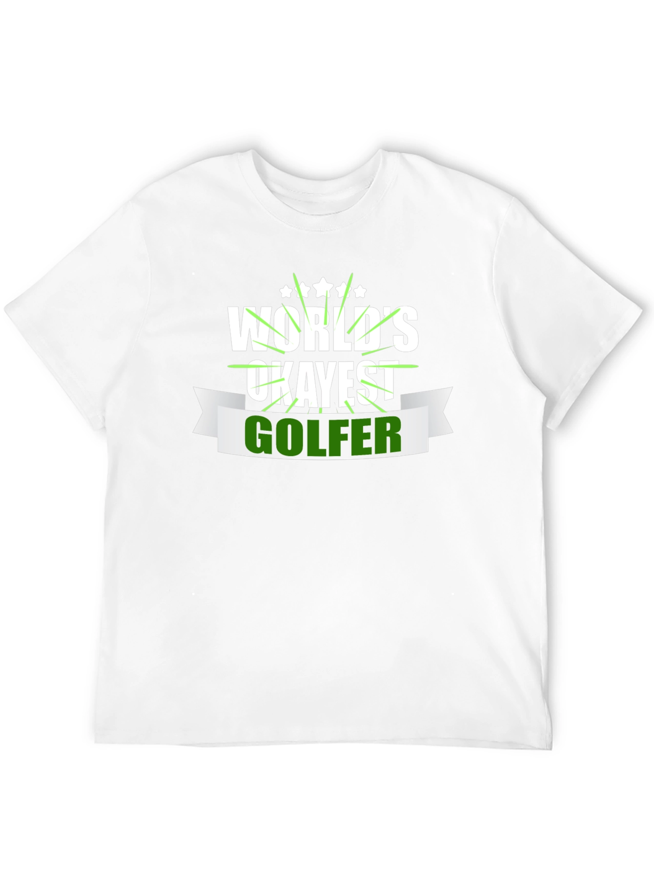 Worlds Okayest Golfer T-Shirt Funny Golf Tee