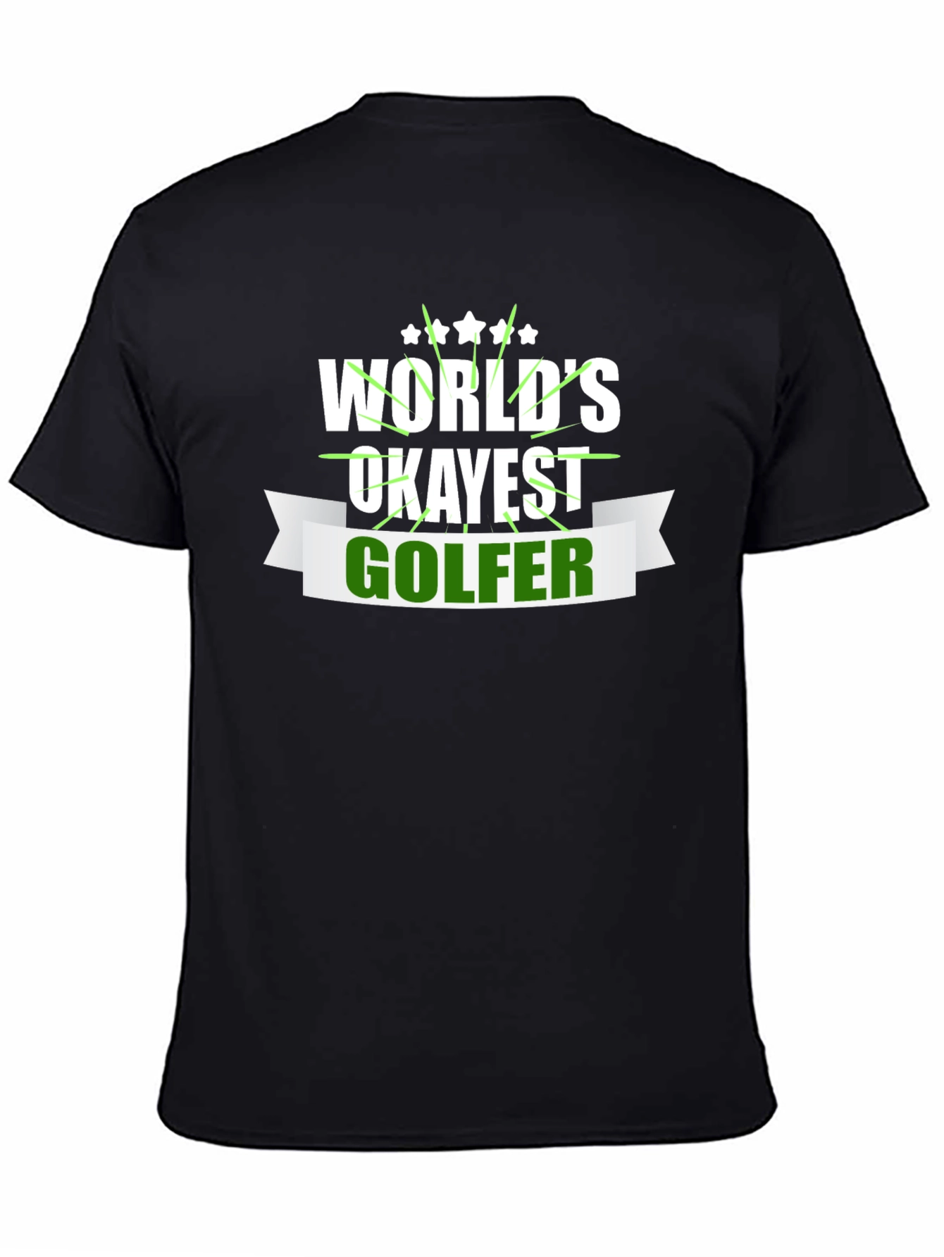 Worlds Okayest Golfer T-Shirt Funny Golf Tee