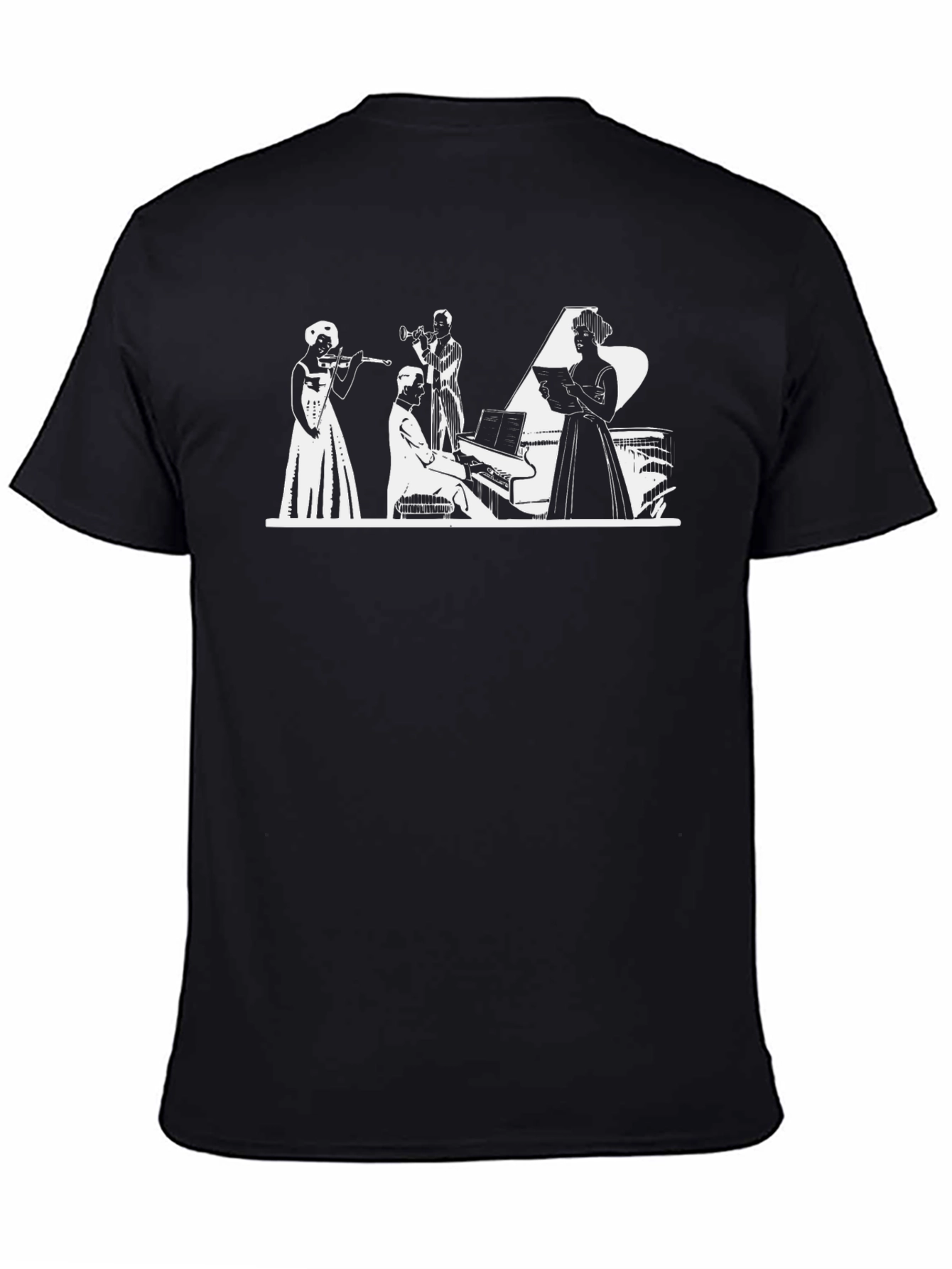 Jazz Band Graphic Tee - Black
