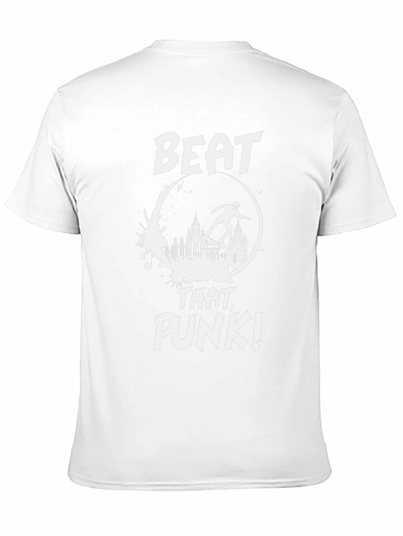 Skater Beat That Punk! Black Graphic Tee
