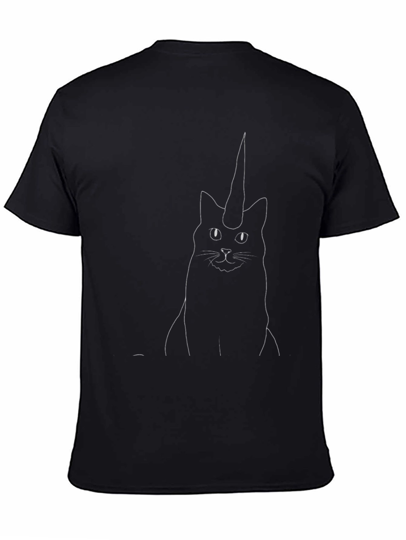 Unicat Graphic Tee - Black Cotton T-Shirt