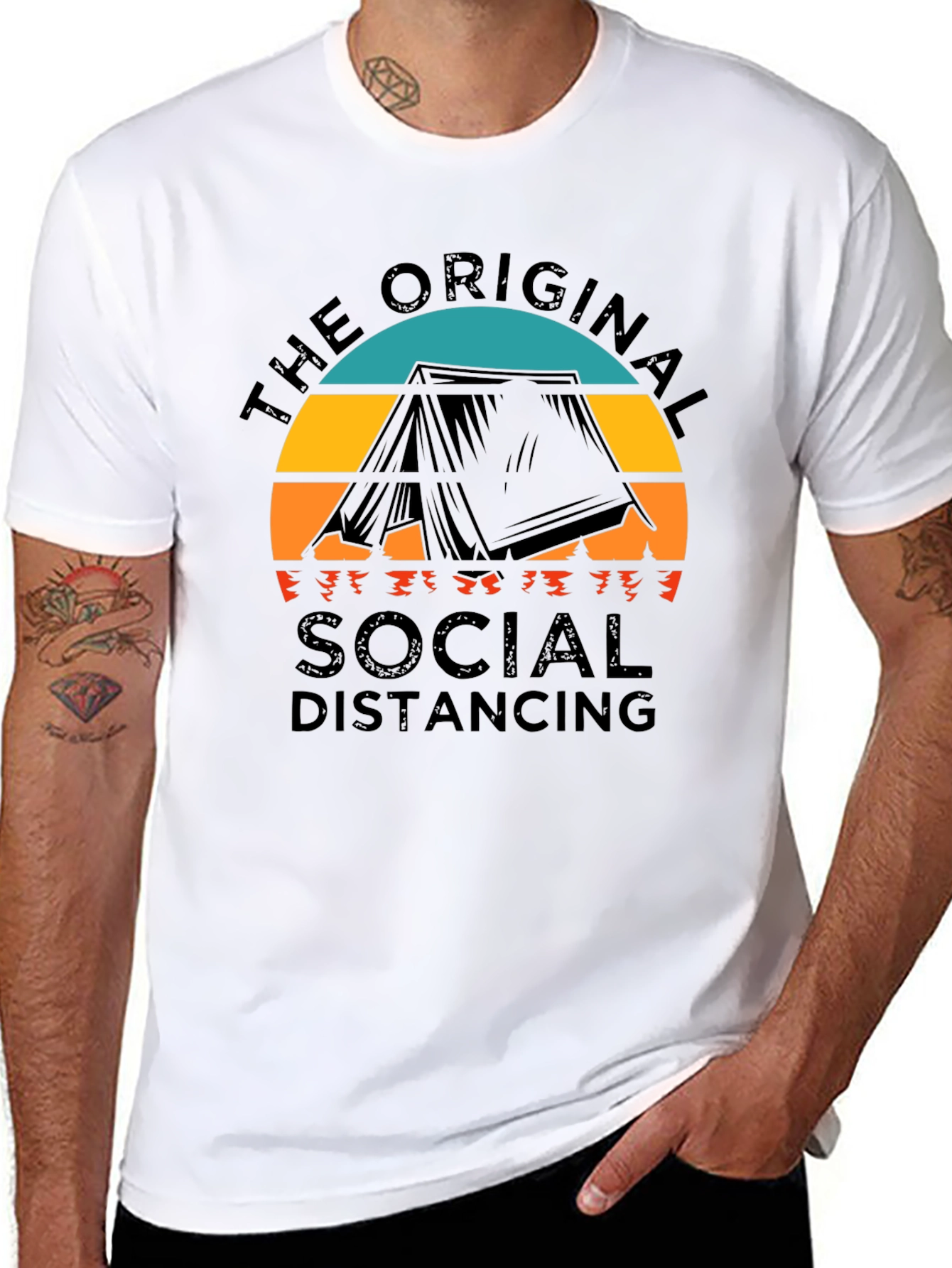 The Original Social Distancing Camping T-Shirt