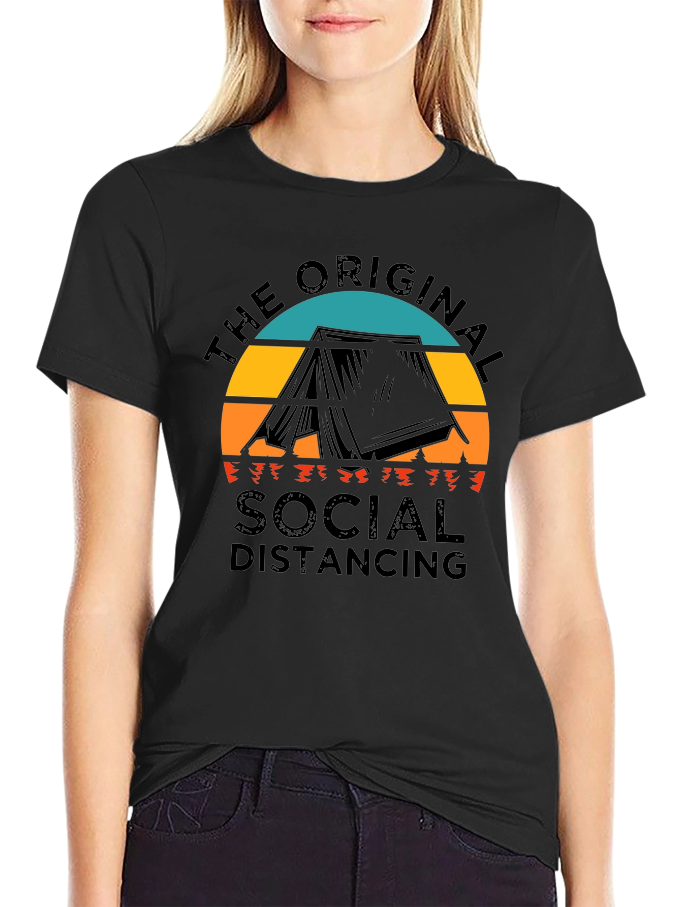 The Original Social Distancing Camping T-Shirt