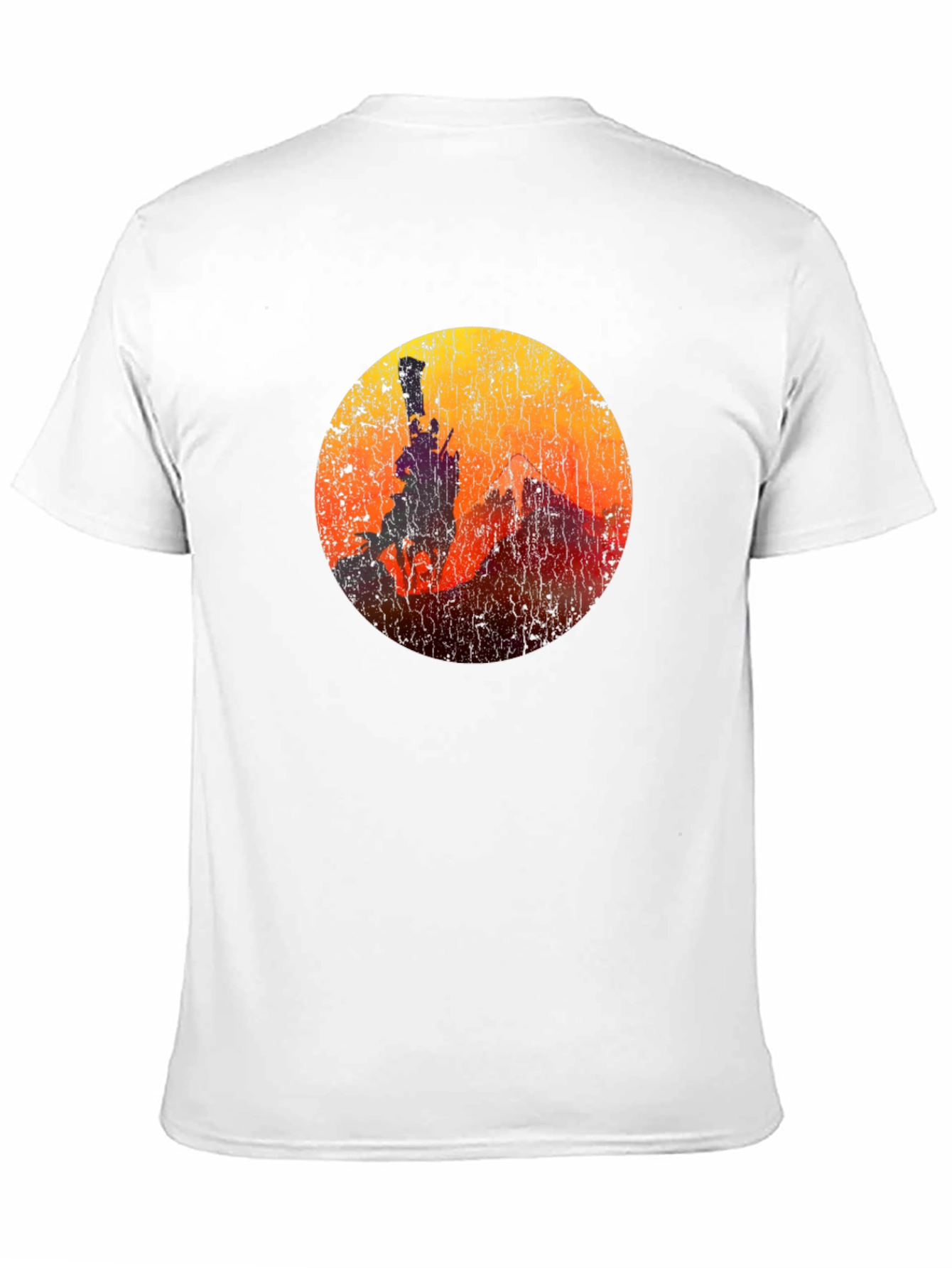 Sunset Rider Graphic Tee - Black Cotton Blend