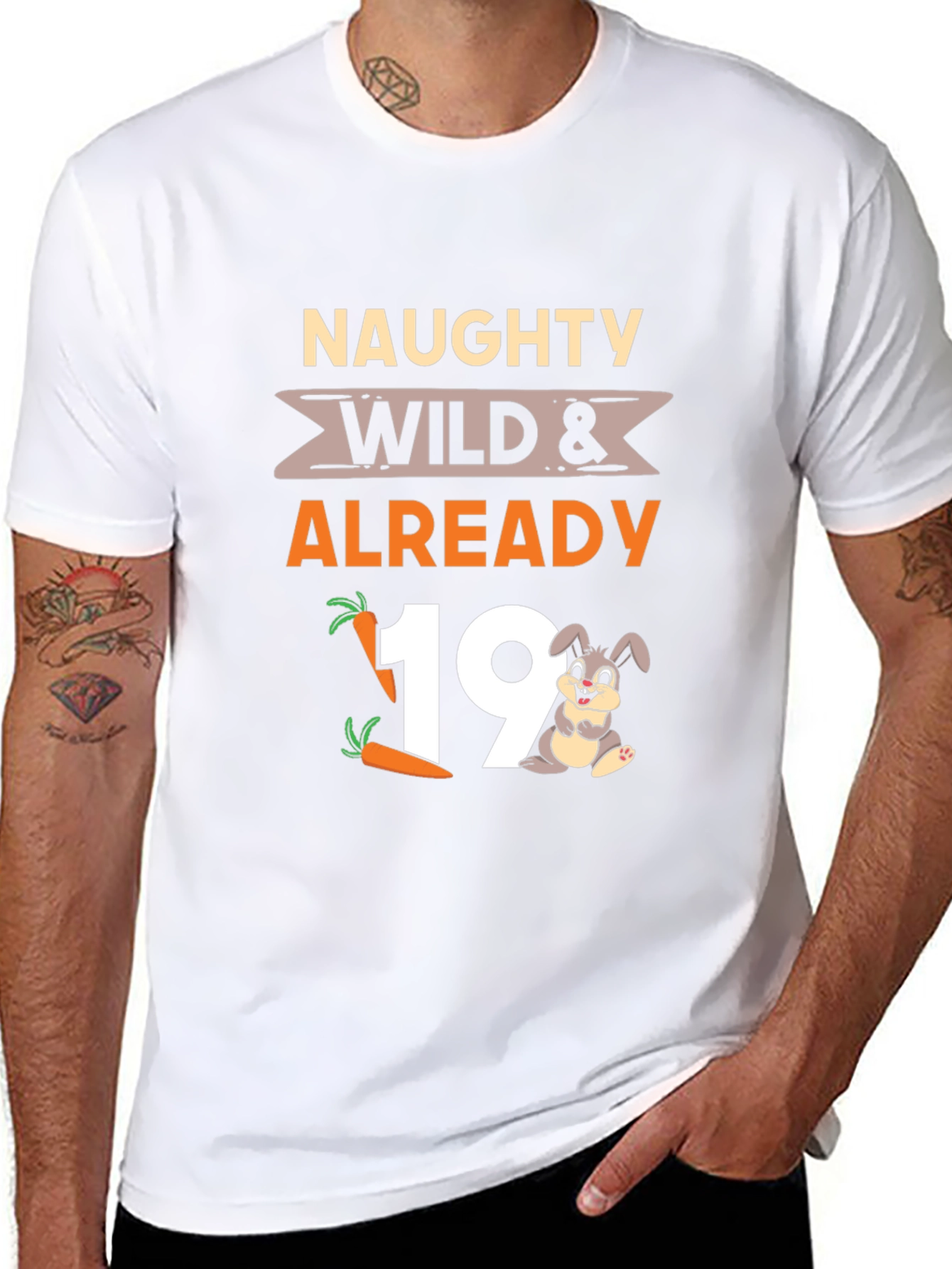 Naughty Wild 19th Birthday T-Shirt