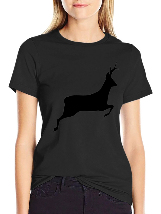 Black Deer Graphic Tee - Mens Short Sleeve Crew Neck