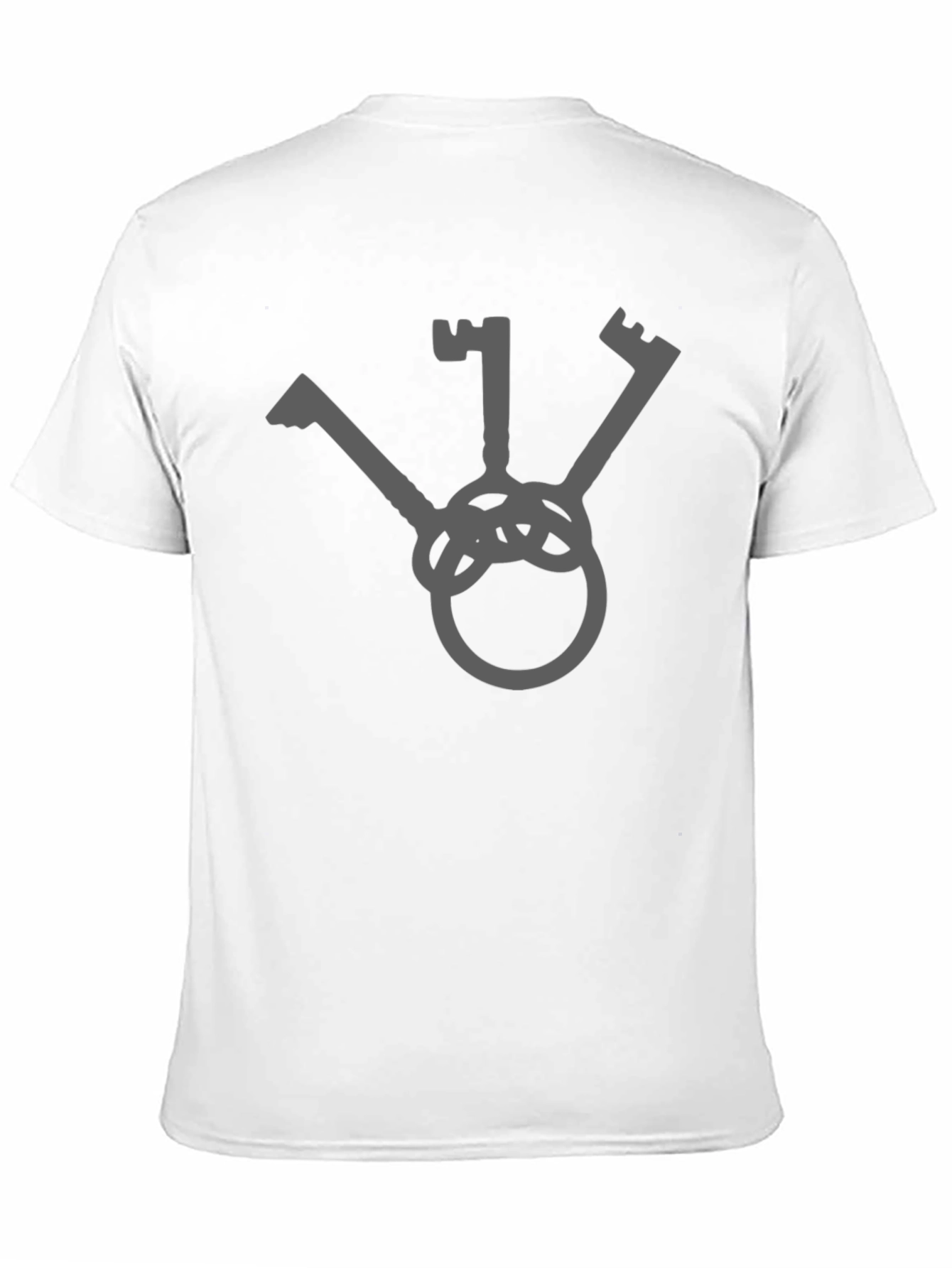 Minimalist Key Graphic T-Shirt - Casual Style