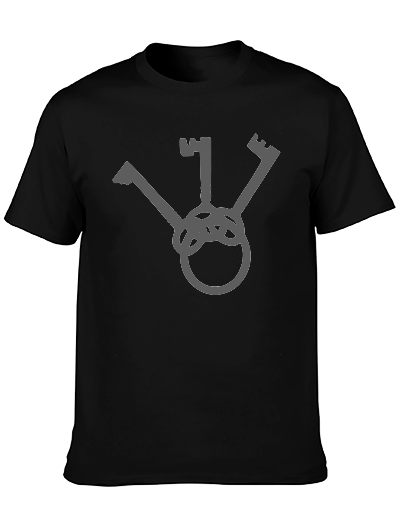 Minimalist Key Graphic T-Shirt - Casual Style