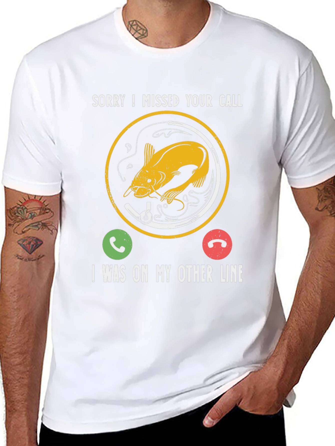 Sorry I Missed Your Call Fishing T-Shirt