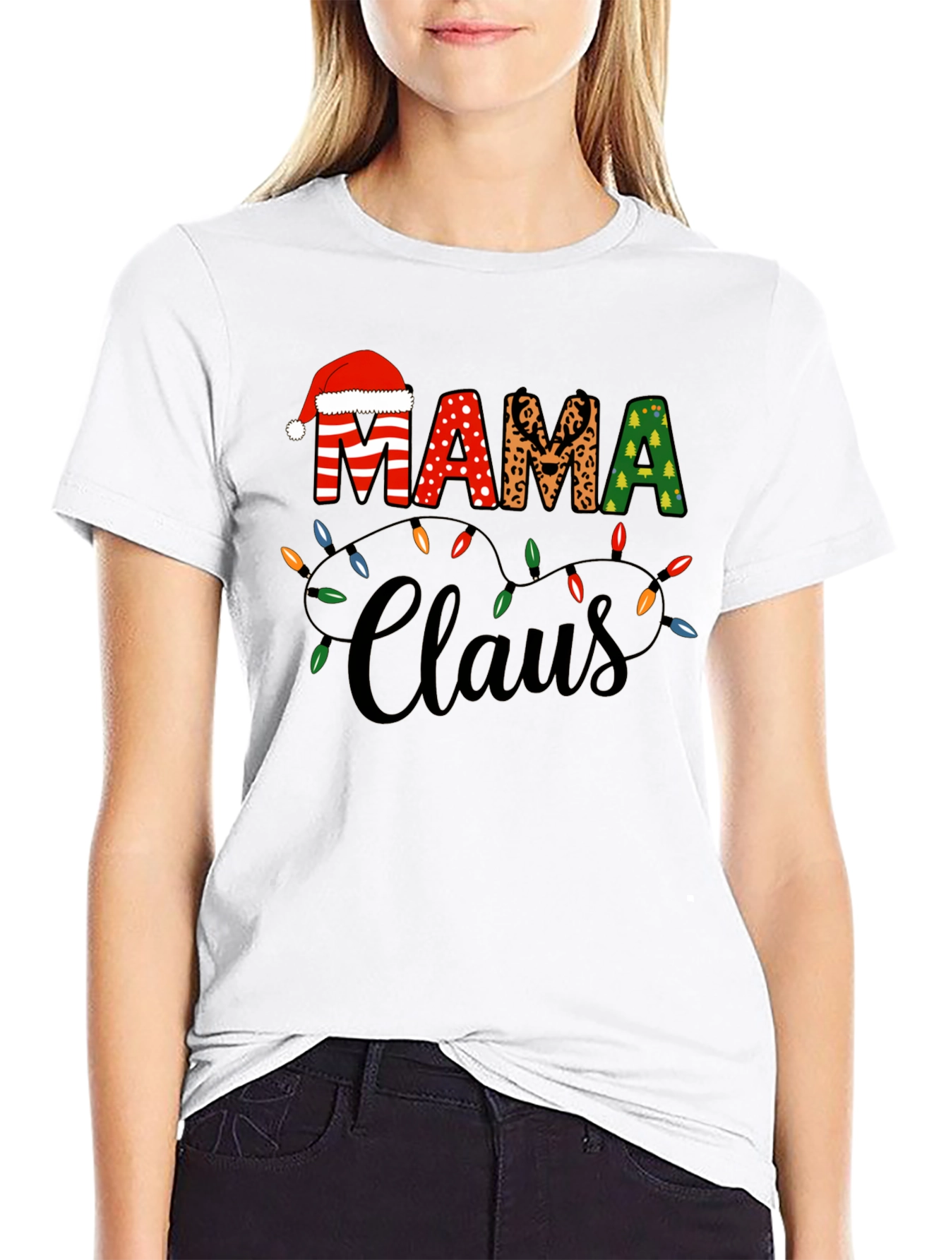 Mama Claus Christmas T-Shirt - Holiday Festive Tee