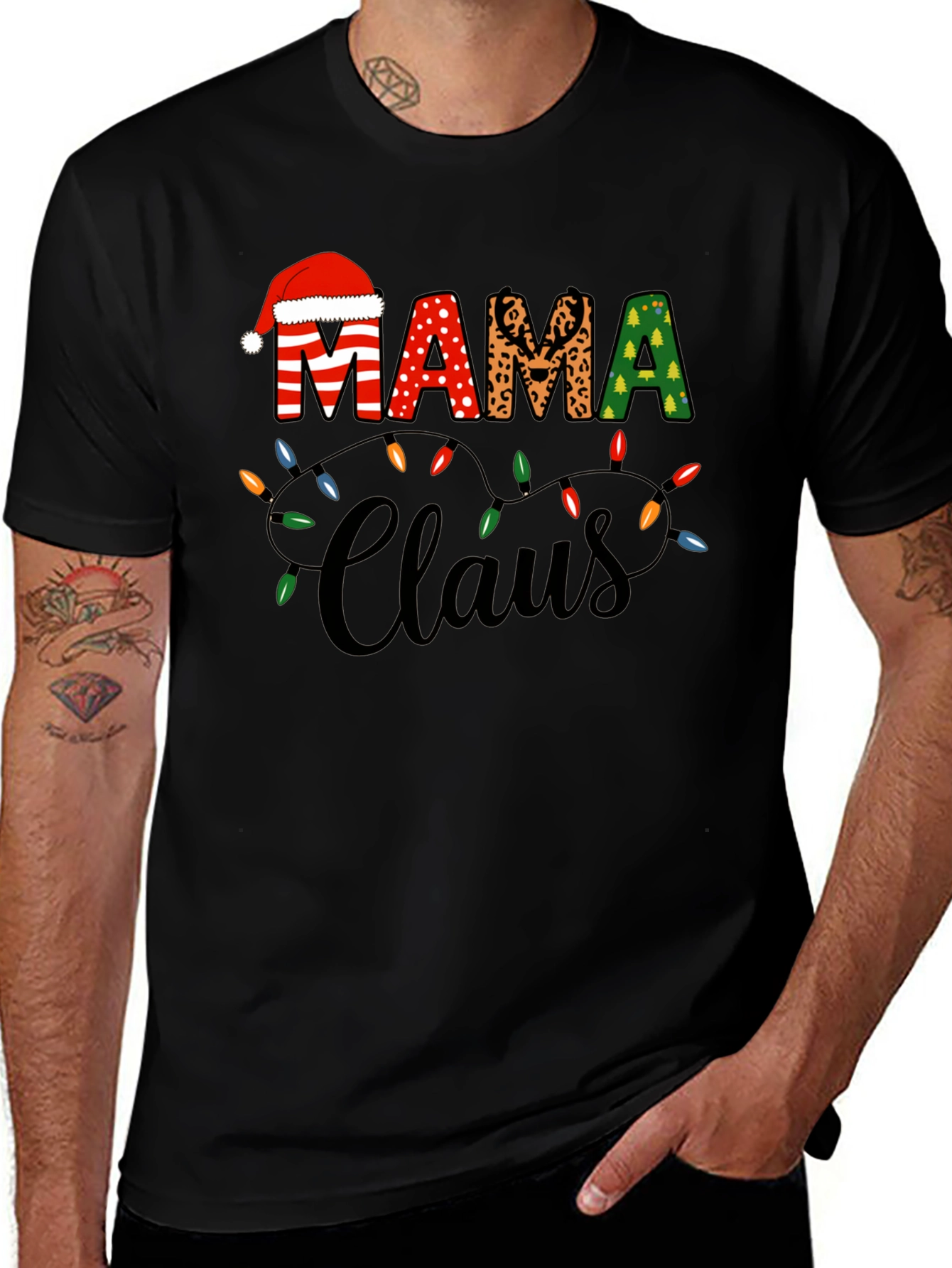 Mama Claus Christmas T-Shirt - Holiday Festive Tee