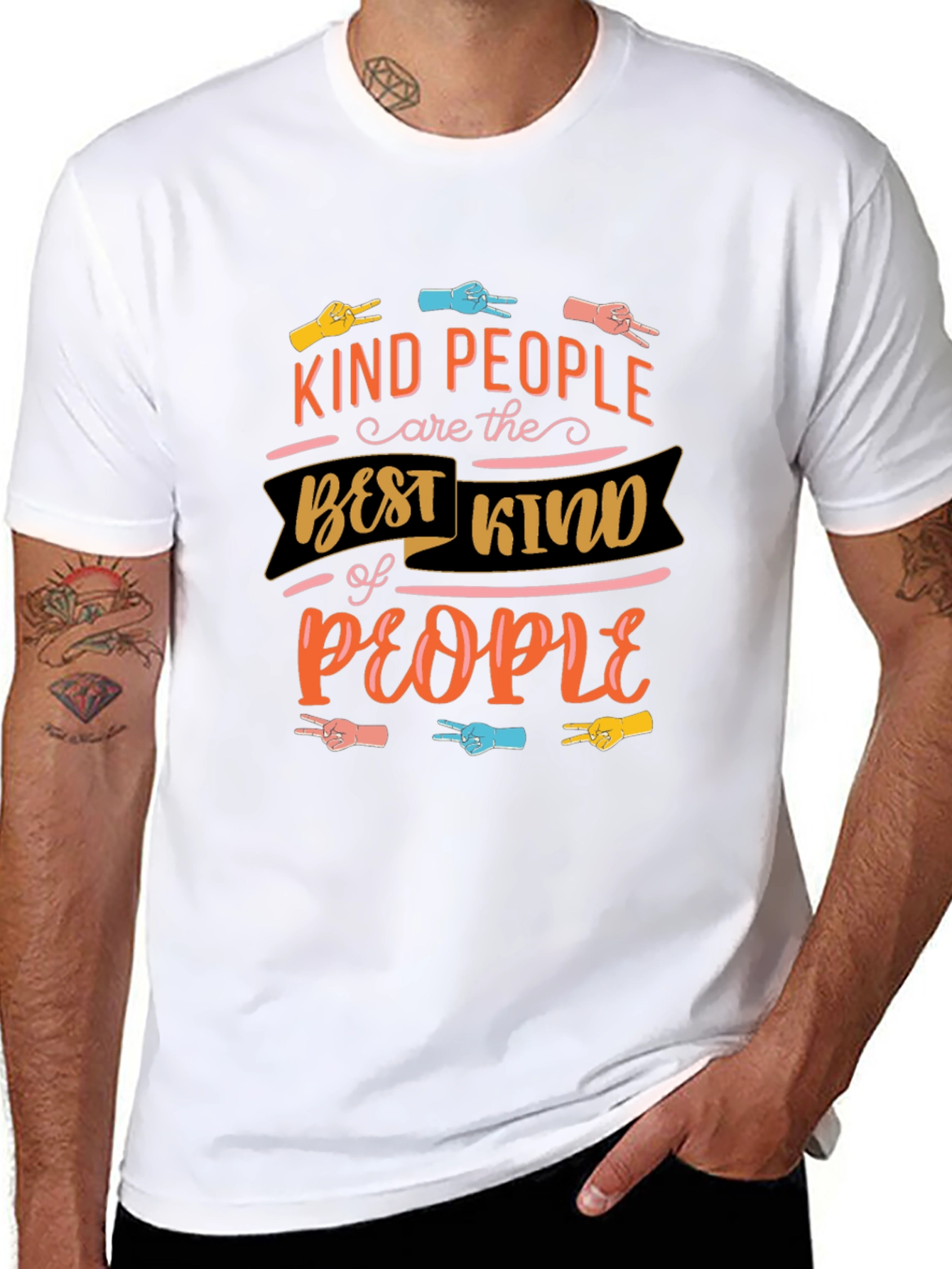 Kind People Graphic Tee - Black