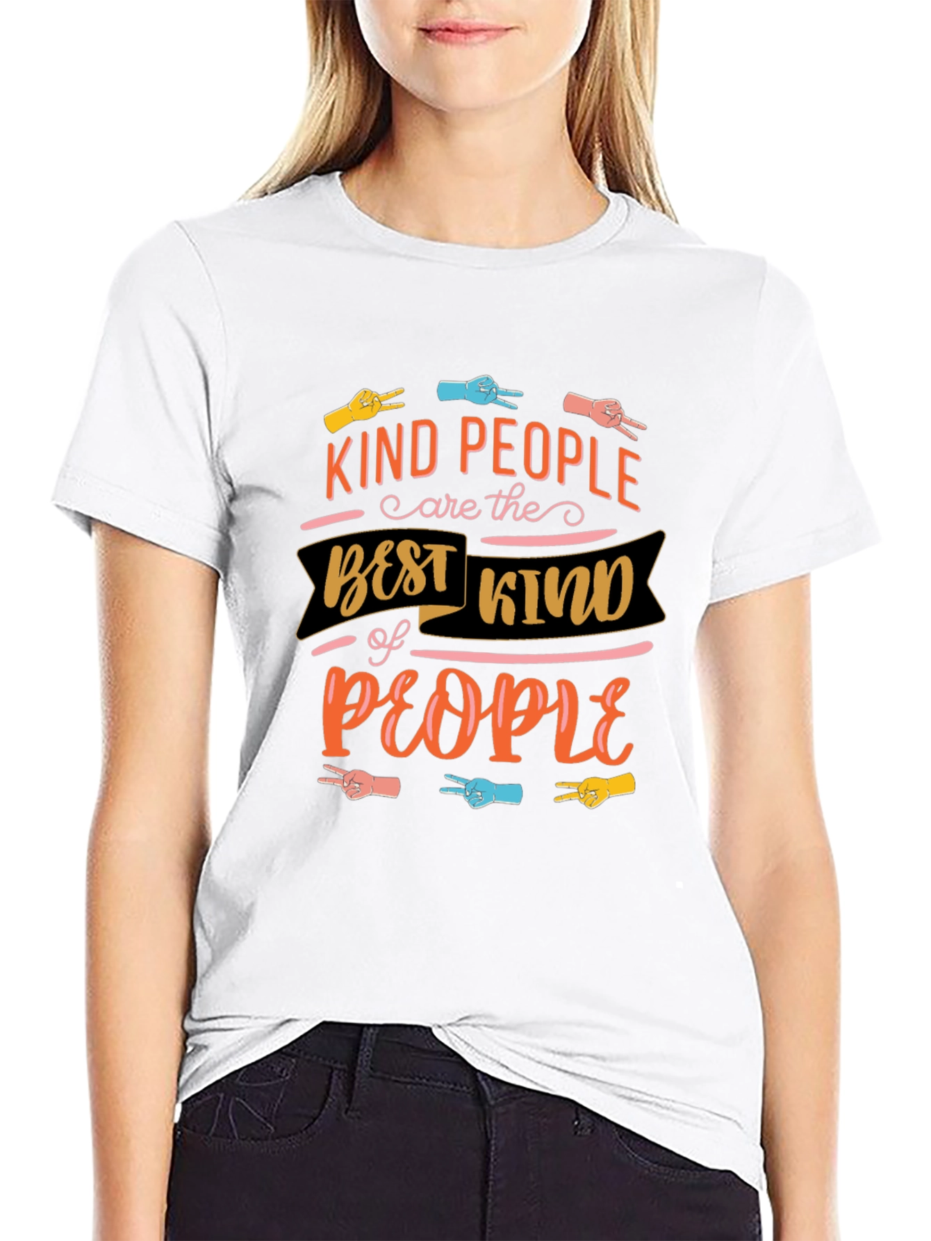 Kind People Graphic Tee - Black