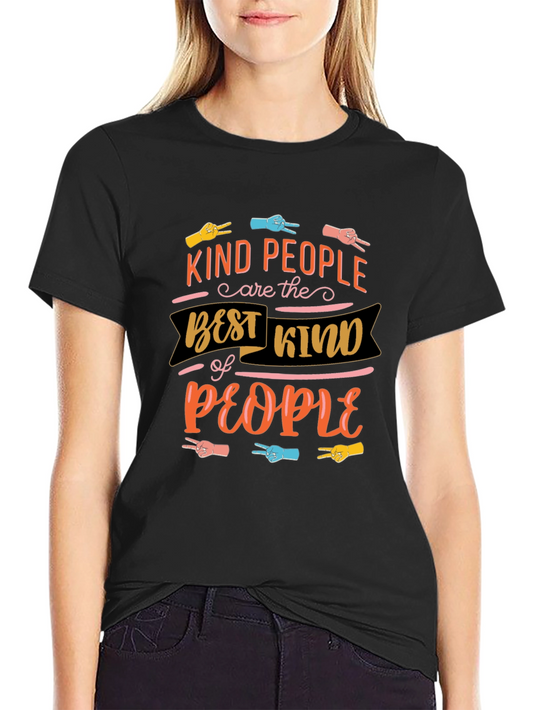 Kind People Graphic Tee - Black
