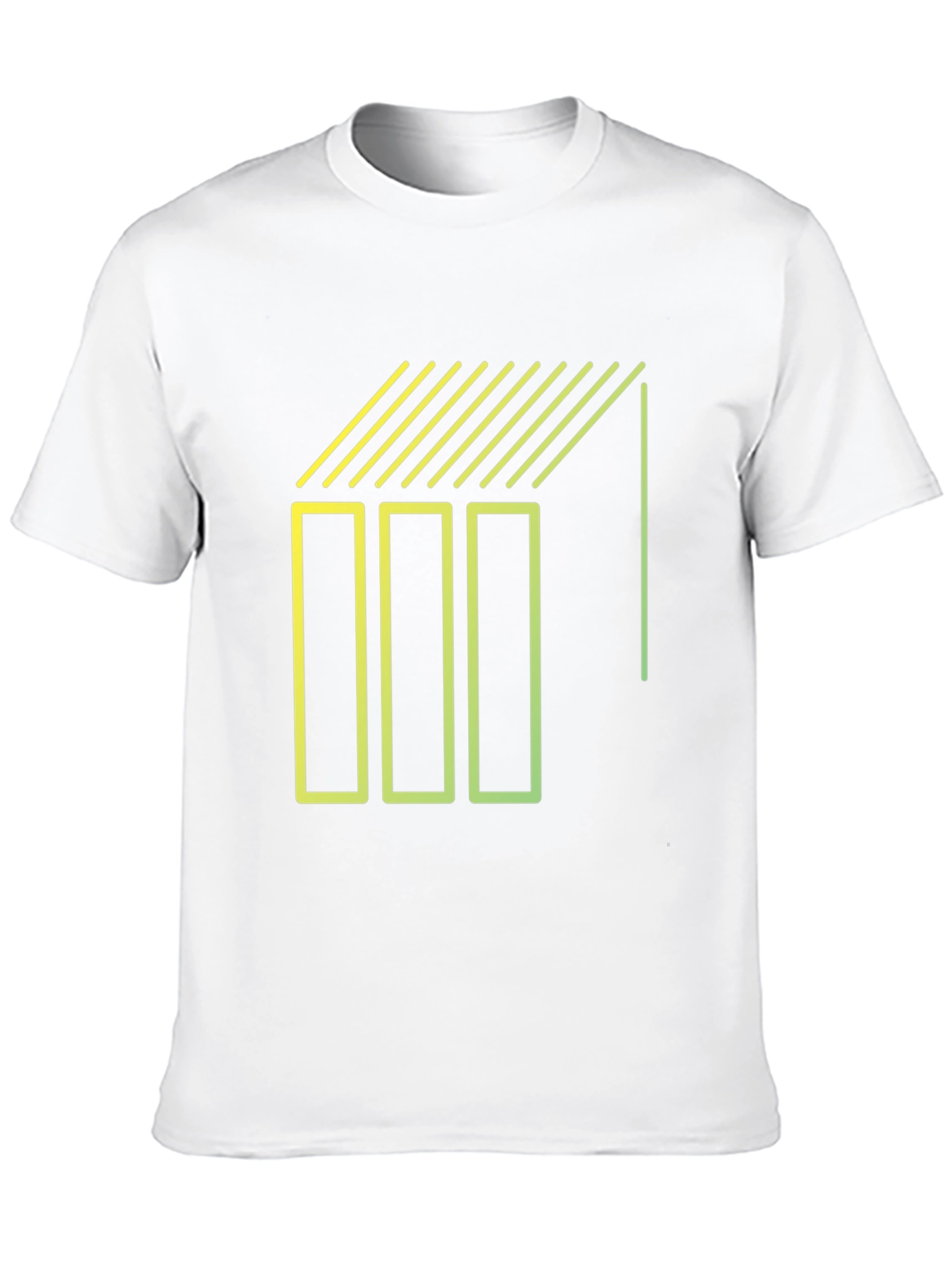 Geometric Line Art Graphic Tee - Modern Style Shirt
