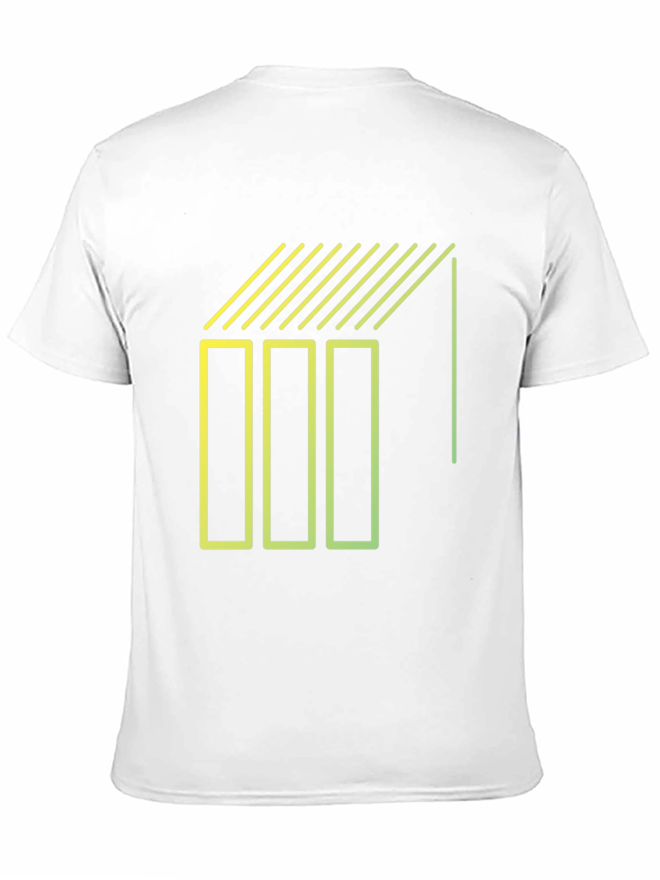 Geometric Line Art Graphic Tee - Modern Style Shirt