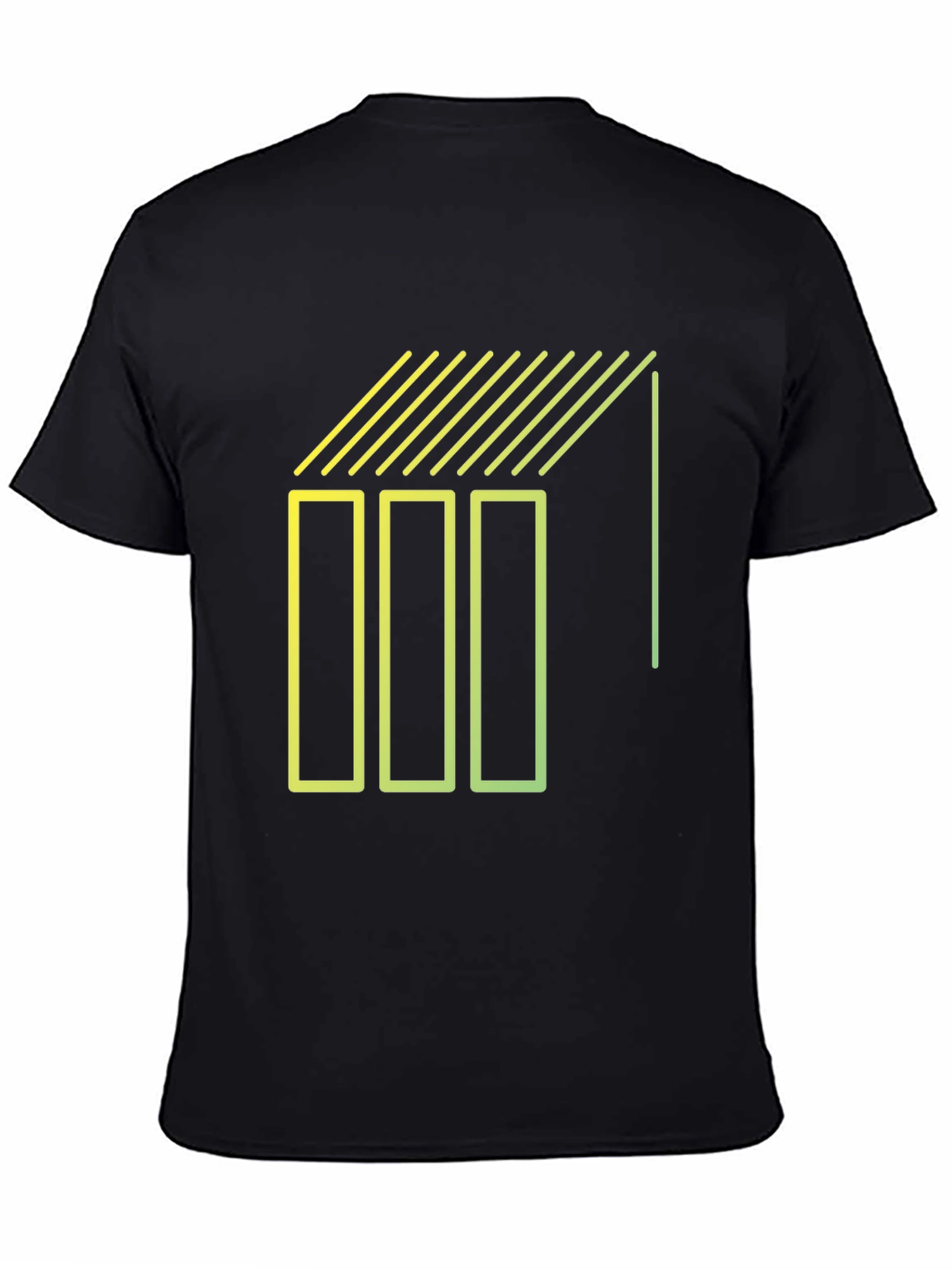 Geometric Line Art Graphic Tee - Modern Style Shirt