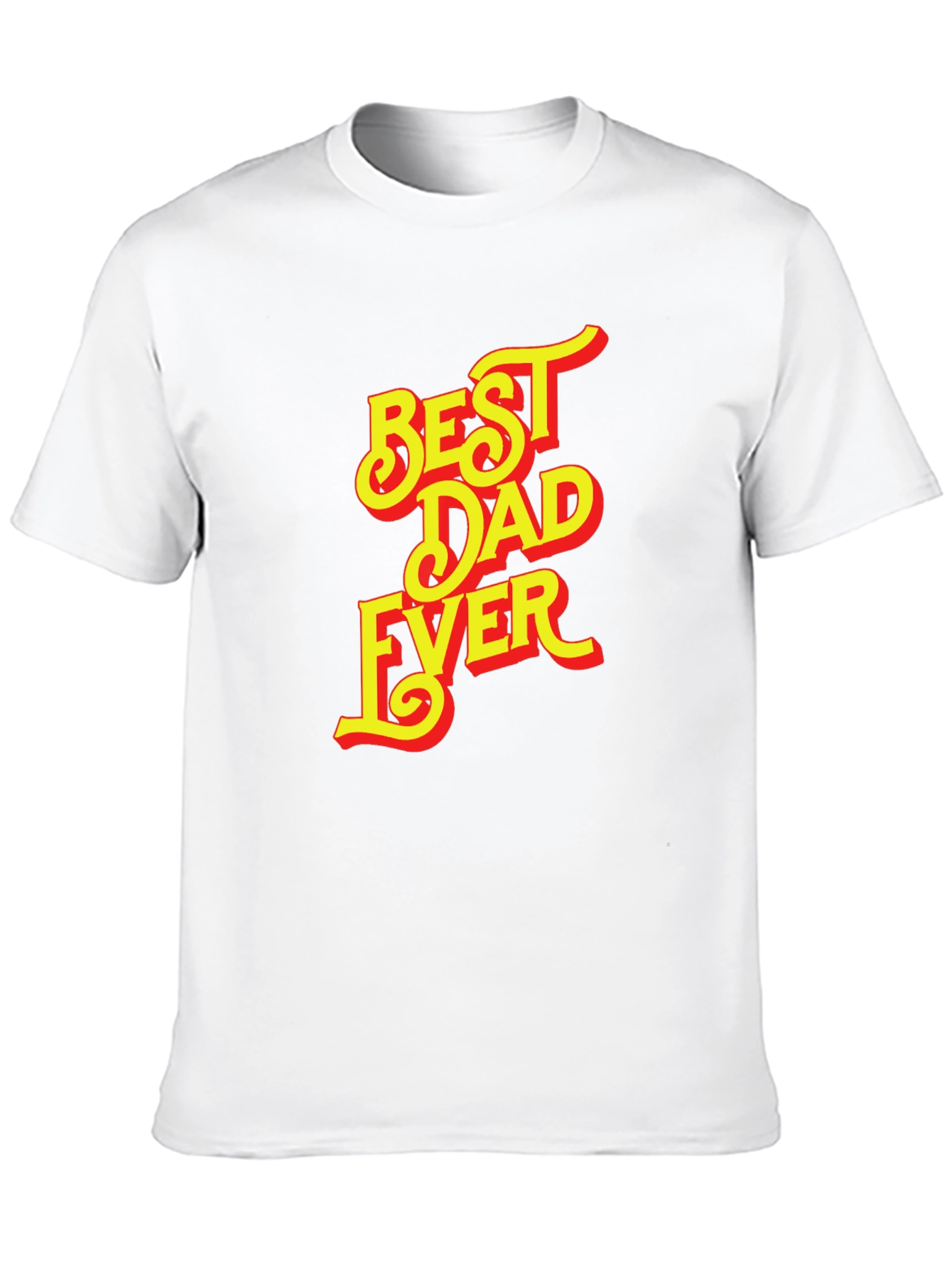 Best Dad Ever Graphic Tee - Black