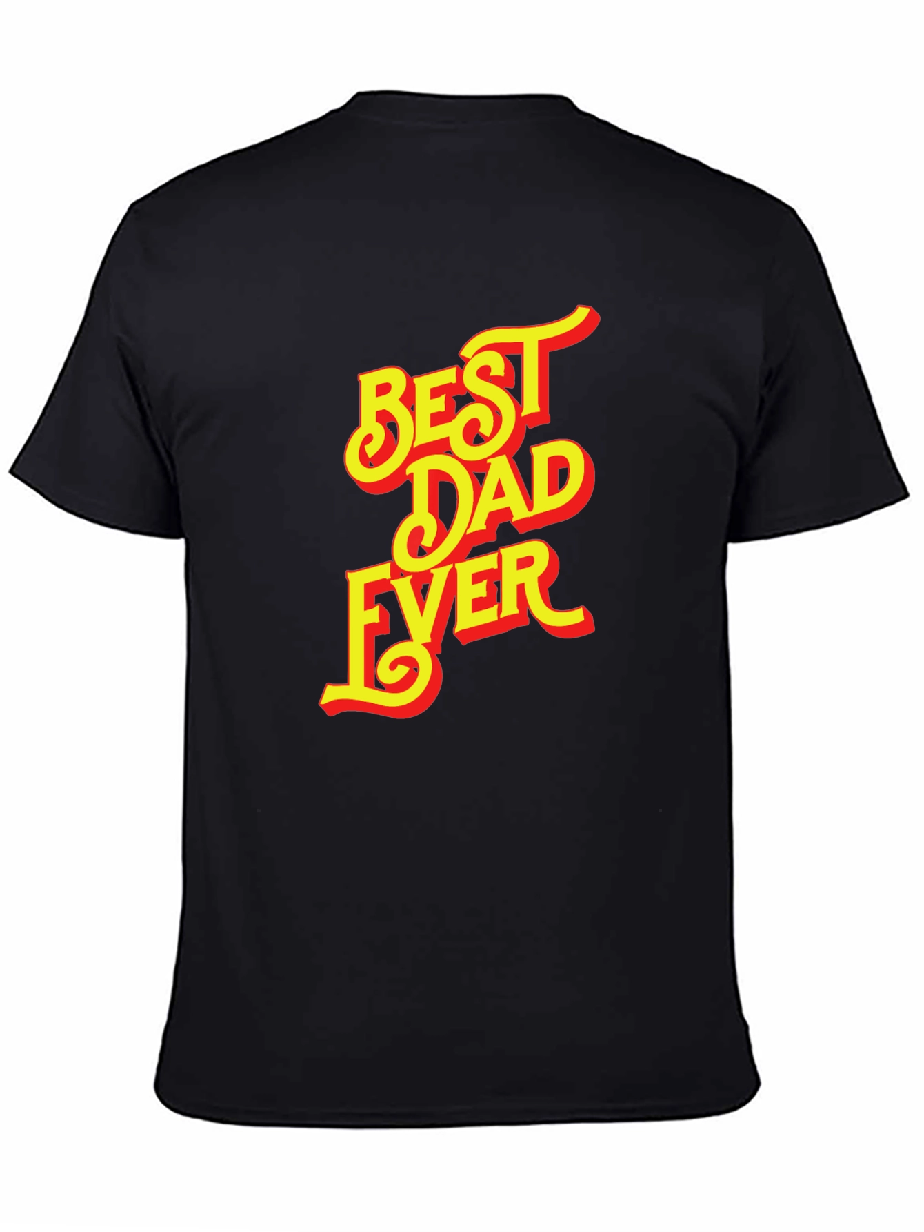 Best Dad Ever Graphic Tee - Black