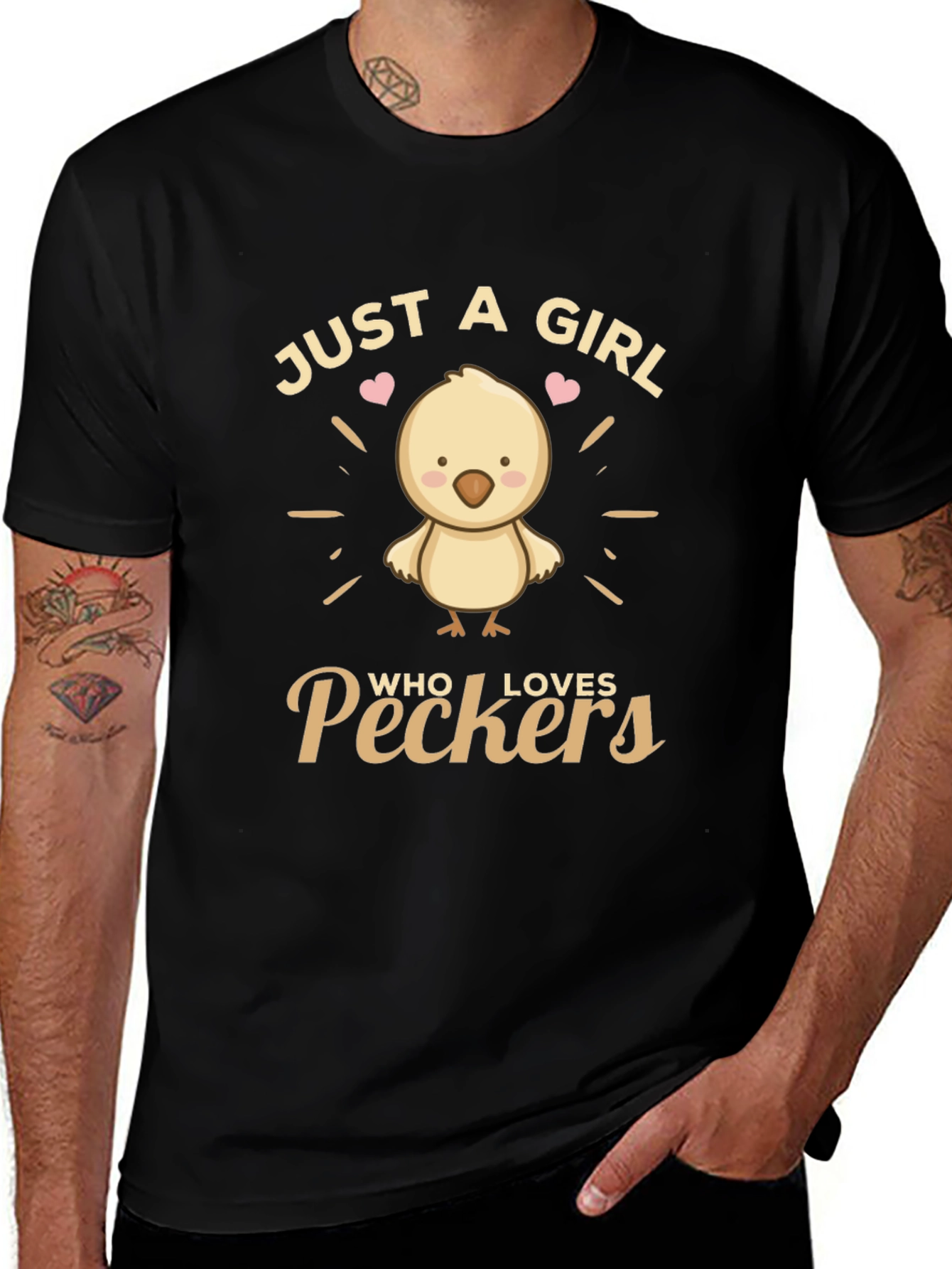 Just a Girl Who Loves Peckers T-Shirt