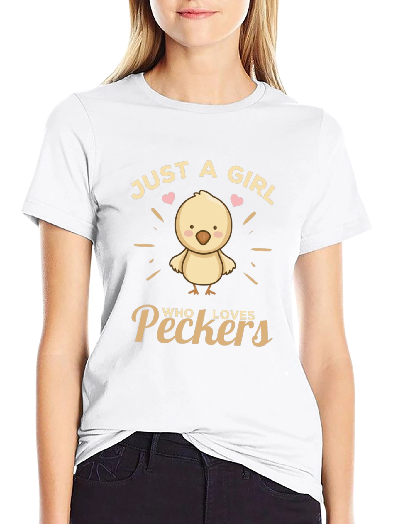 Just a Girl Who Loves Peckers T-Shirt