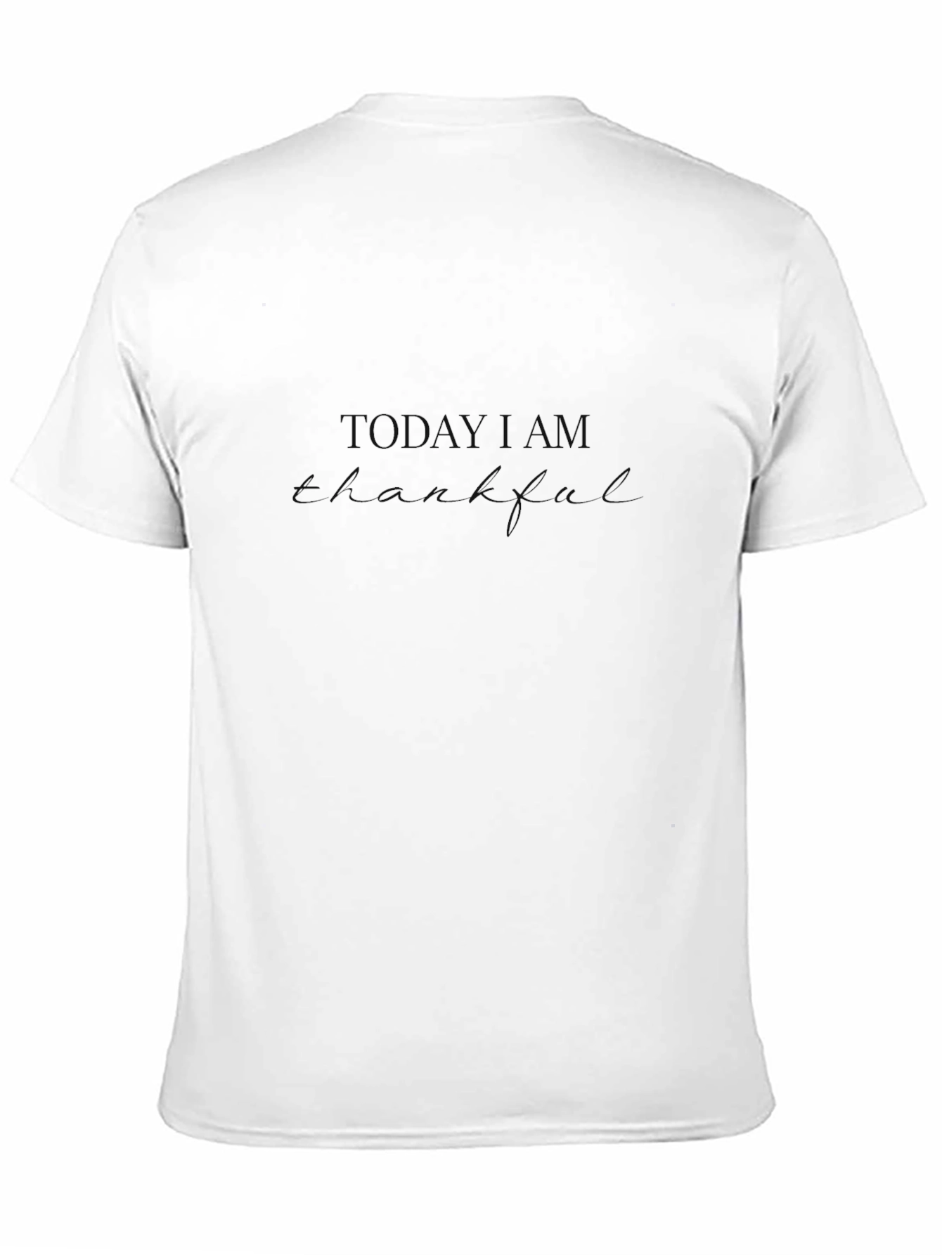 Mens Black T-Shirt - Today I am Thankful