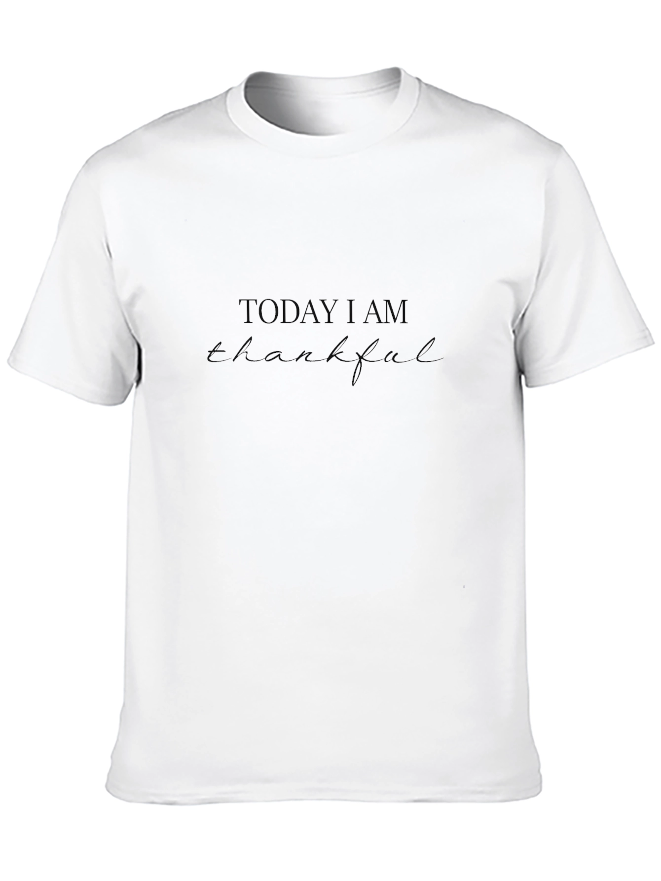 Mens Black T-Shirt - Today I am Thankful