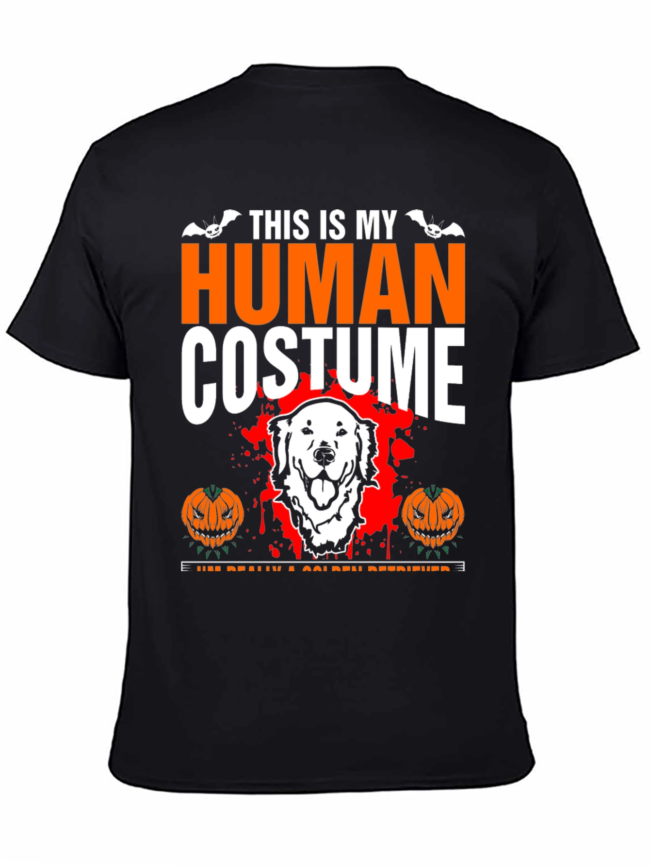 Halloween Golden Retriever Human Costume T-Shirt