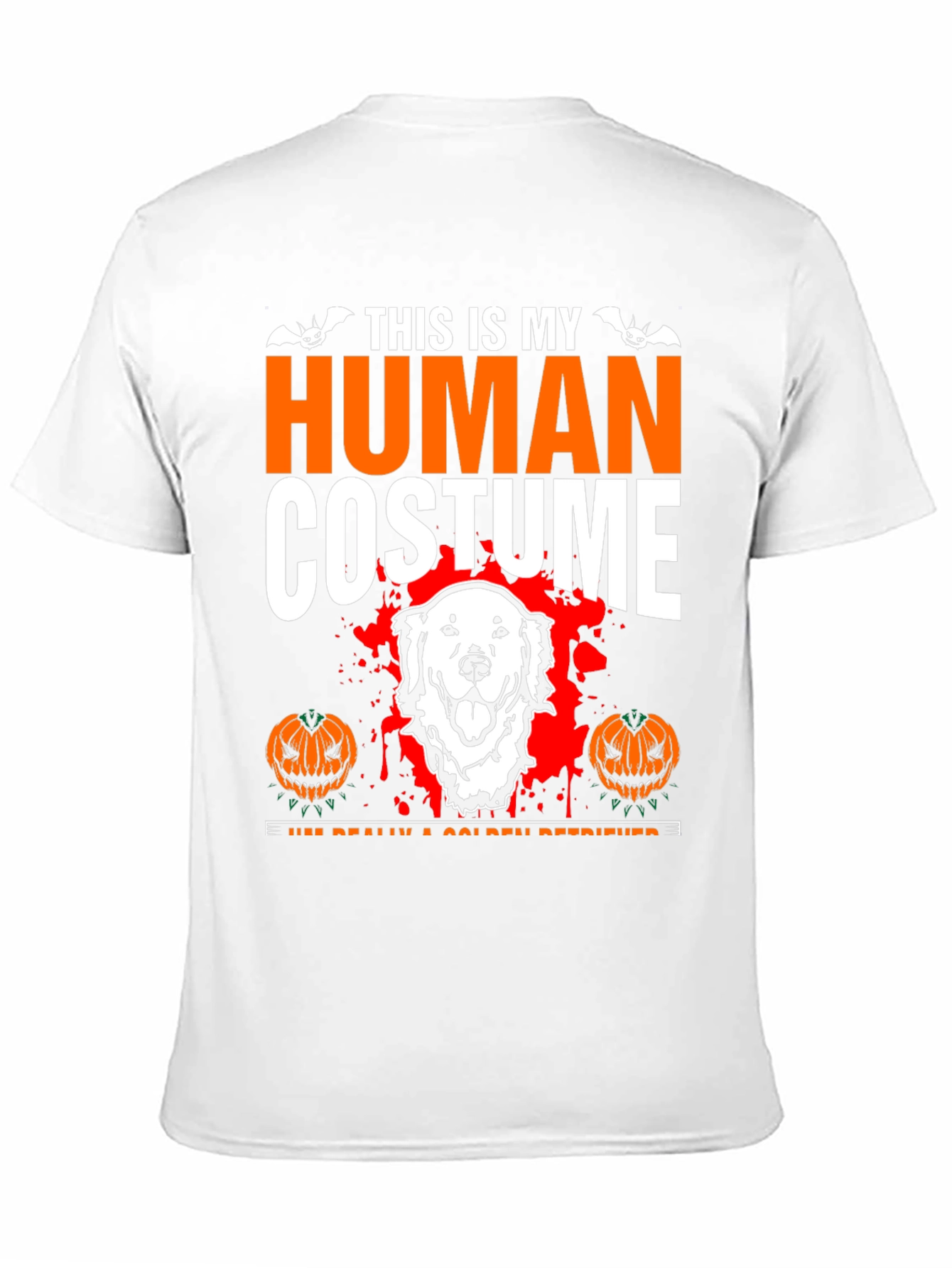 Halloween Golden Retriever Human Costume T-Shirt