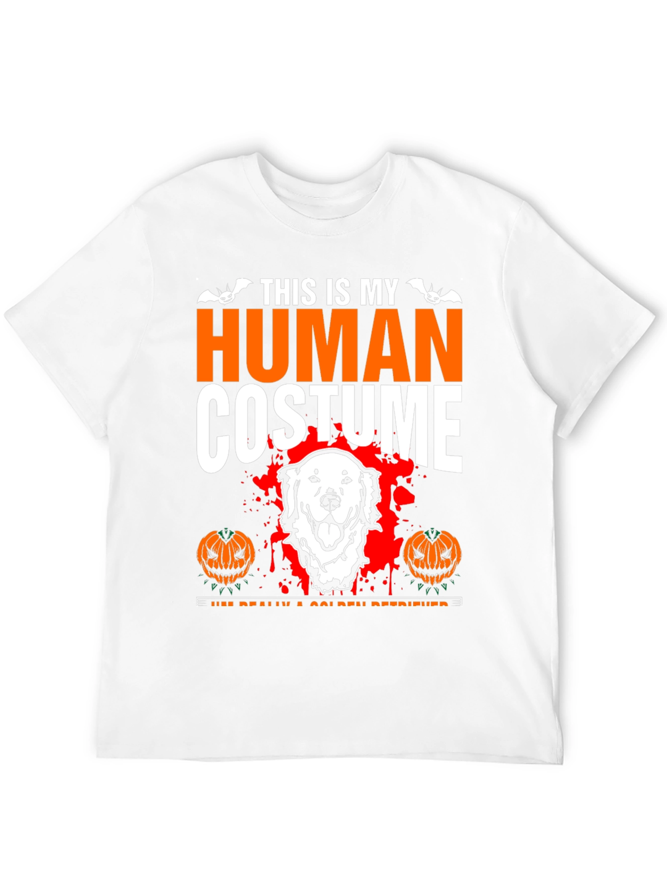 Halloween Golden Retriever Human Costume T-Shirt
