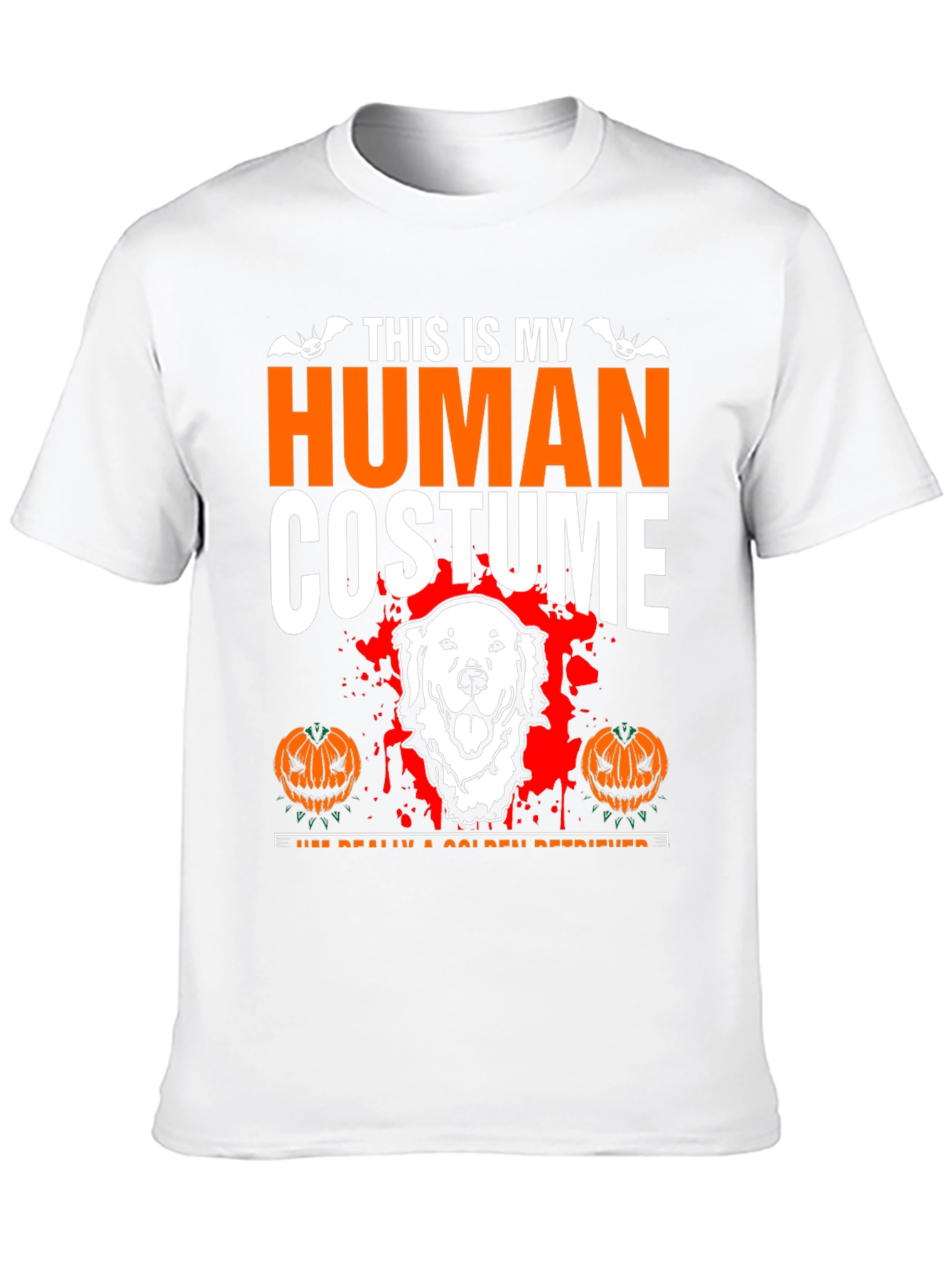 Halloween Golden Retriever Human Costume T-Shirt