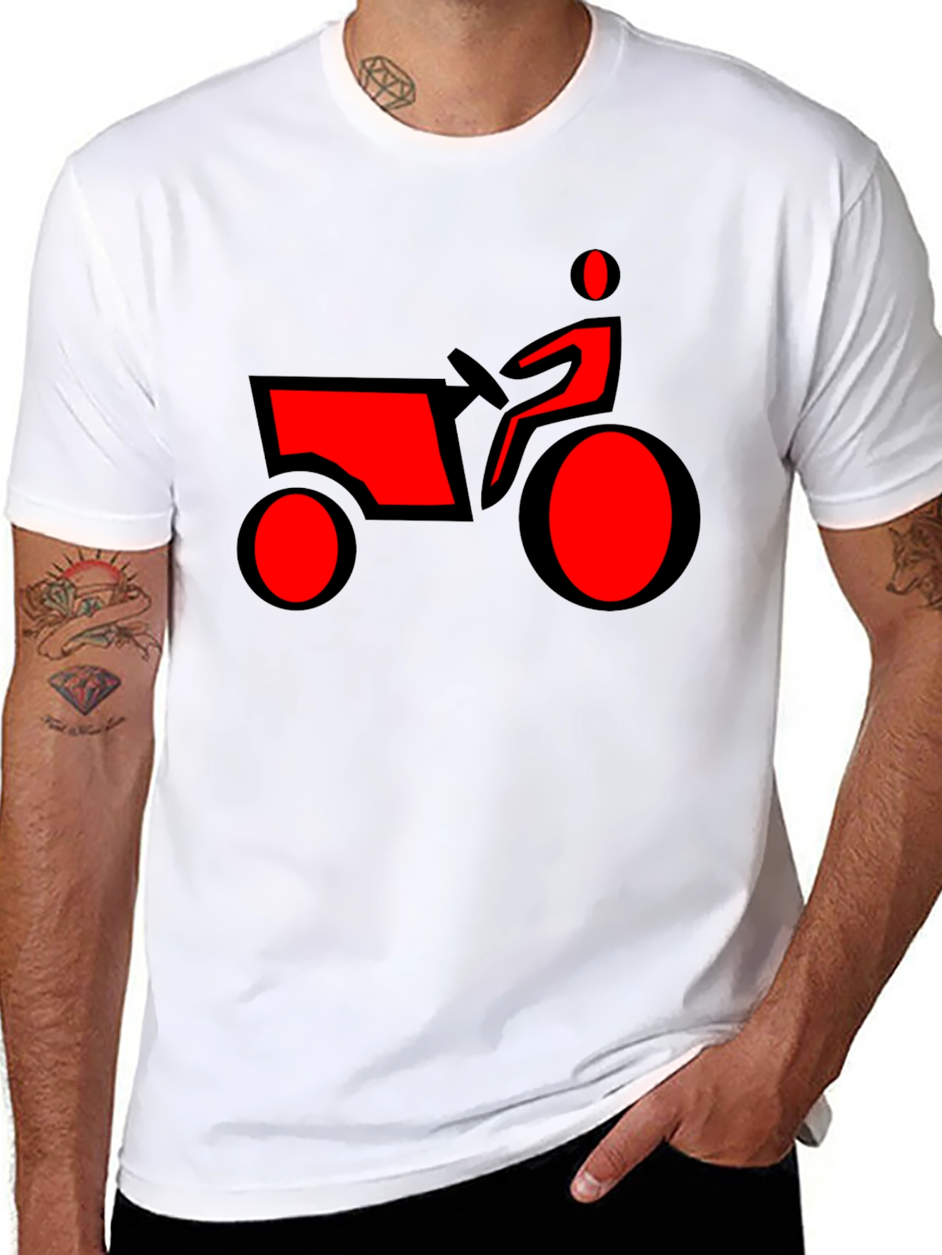 Tractor Graphic Tee -  Classic Black