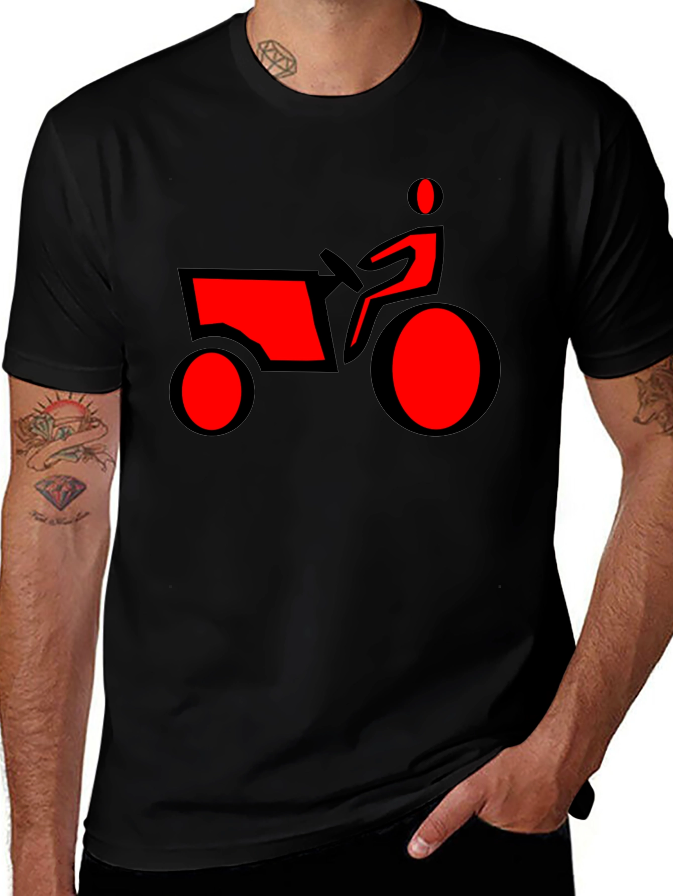 Tractor Graphic Tee -  Classic Black