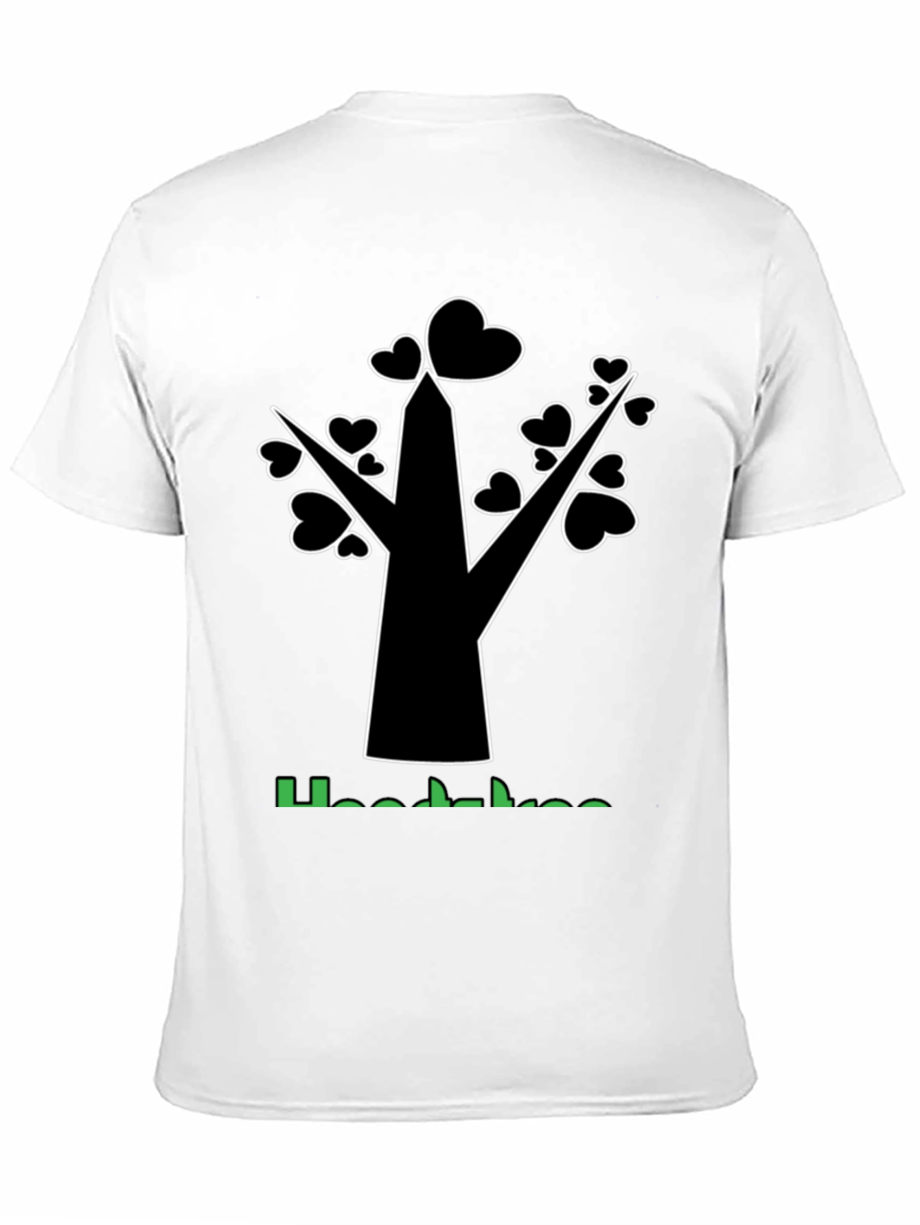 Heart Tree Graphic T-Shirt - Stylish Black Tee