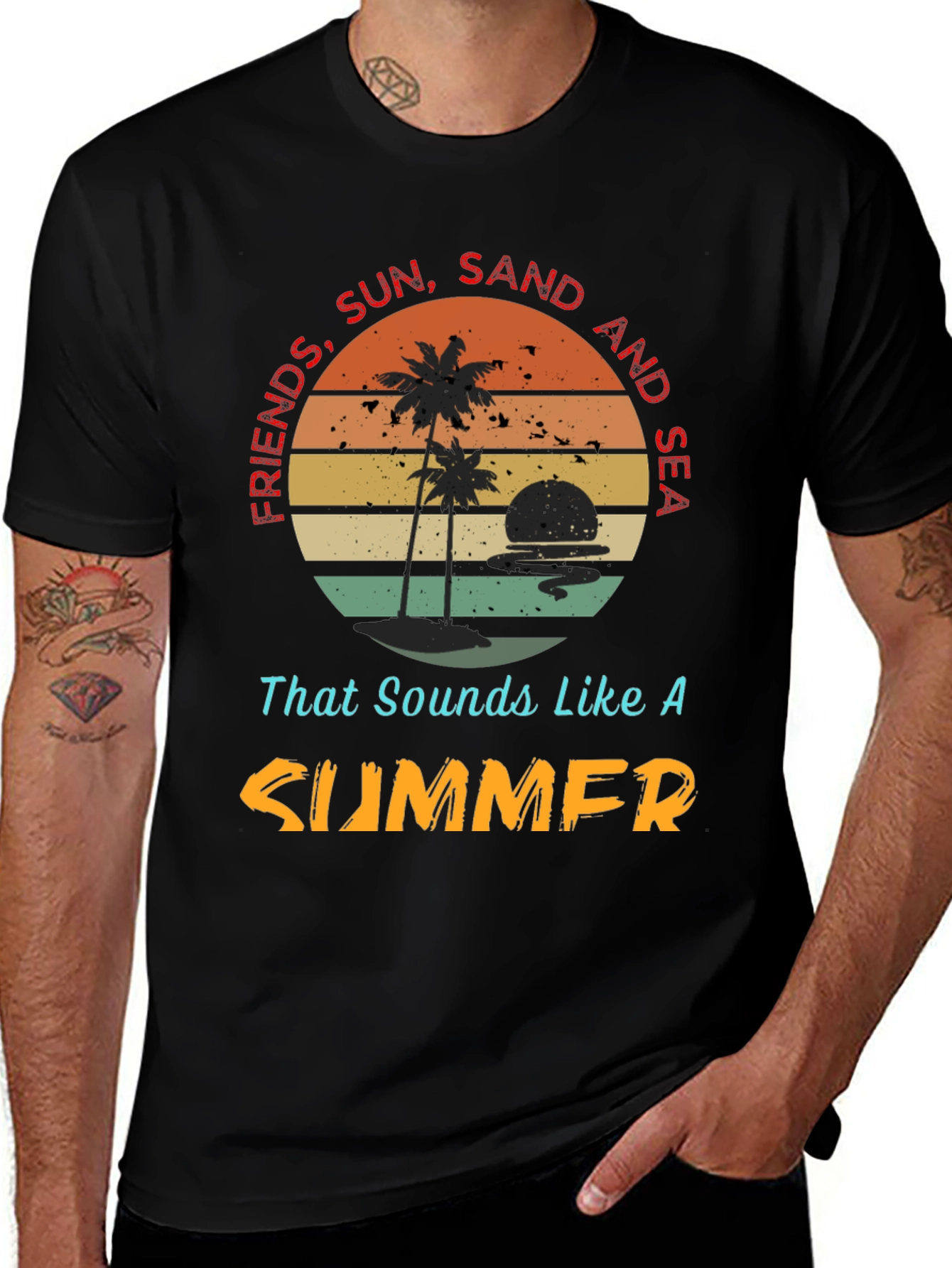 Friends Sun Sand Sea Summer T-Shirt