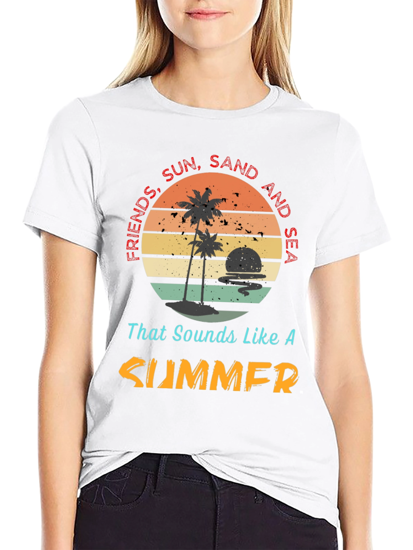 Friends Sun Sand Sea Summer T-Shirt