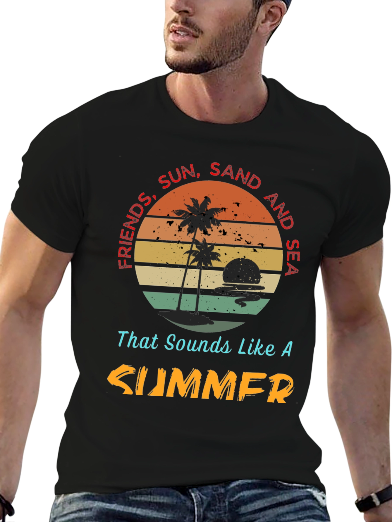 Friends Sun Sand Sea Summer T-Shirt