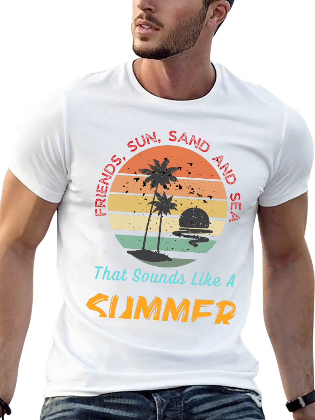 Friends Sun Sand Sea Summer T-Shirt